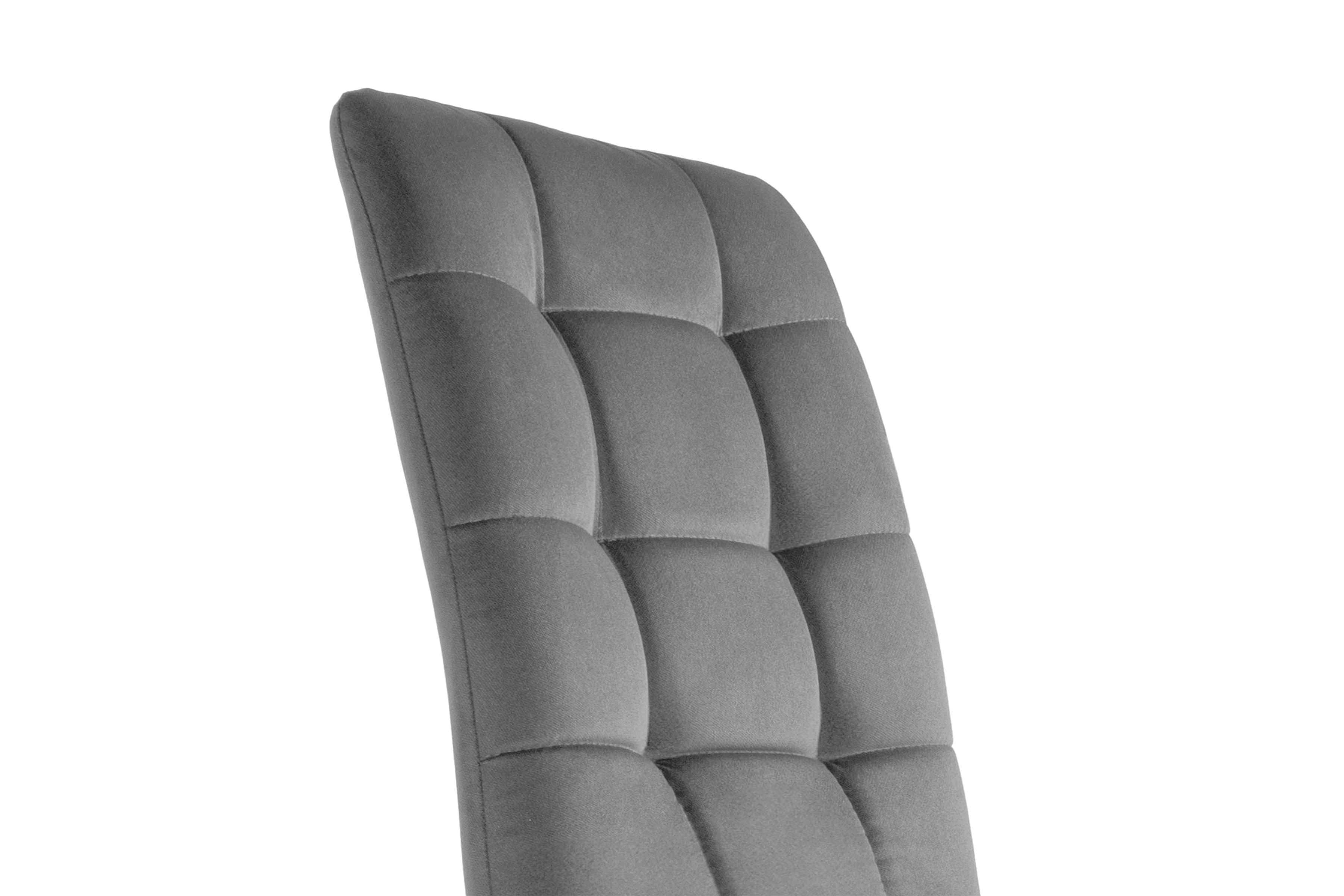 Jedálenská stolička Modern 4 - šedý Salvador 17 / čierne nohy Stolička čalúnená Modern 4 na drewnianych nogach - šedý Salvador 17 / čierny nožičky