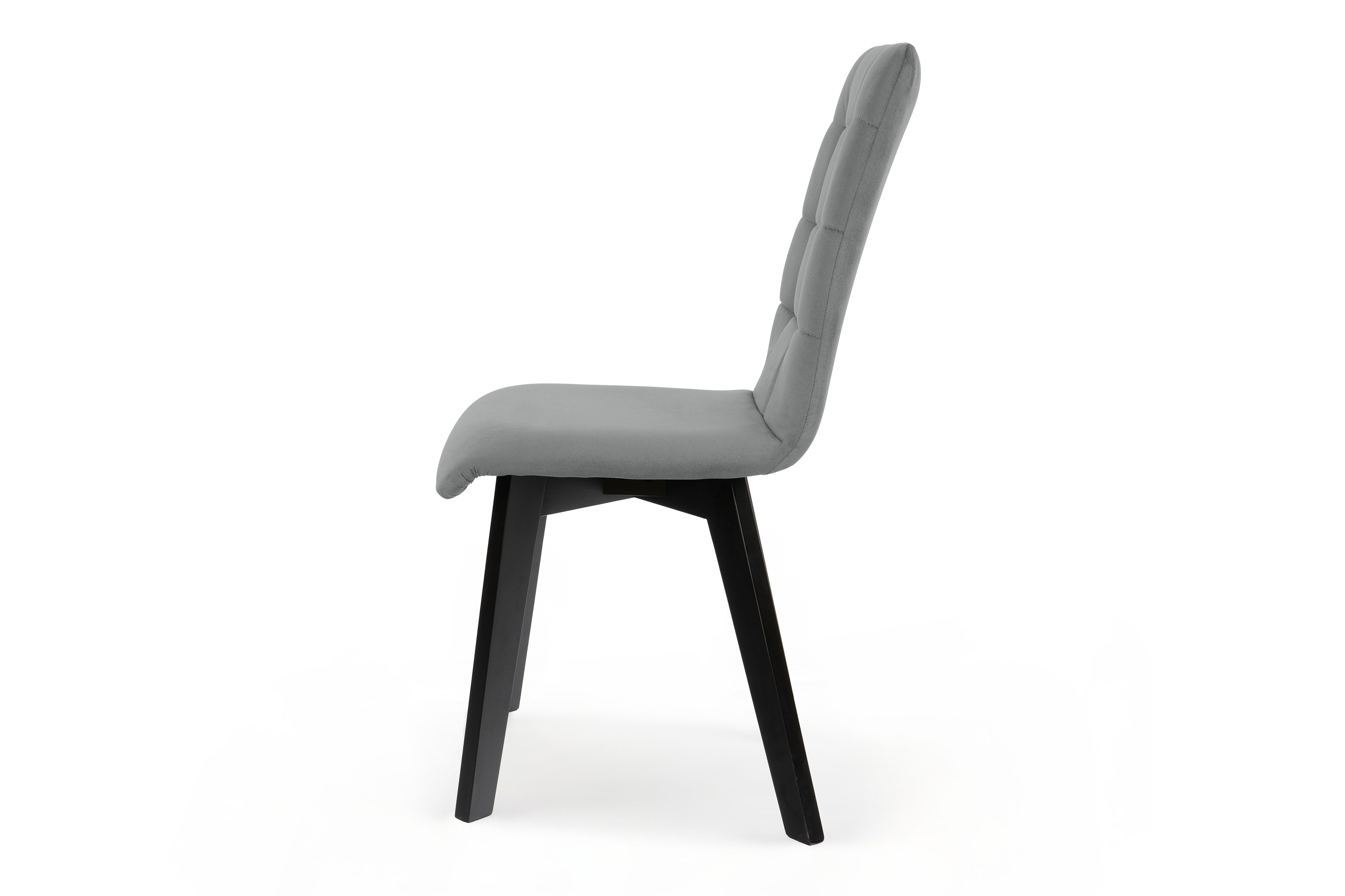 Jedálenská stolička Modern 4 - šedý Salvador 17 / čierne nohy Stolička čalúnená Modern 4 na drewnianych nogach - šedý Salvador 17 / čierny nožičky