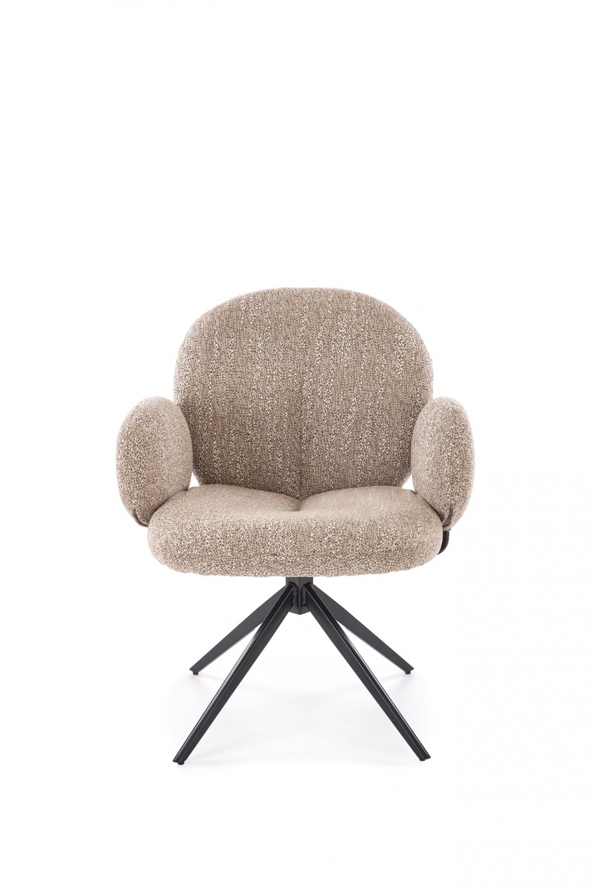 Otočná čalouněná židle Olton - tmavě béžová židle čalouněné Olton obrotowe - tmavý béžová