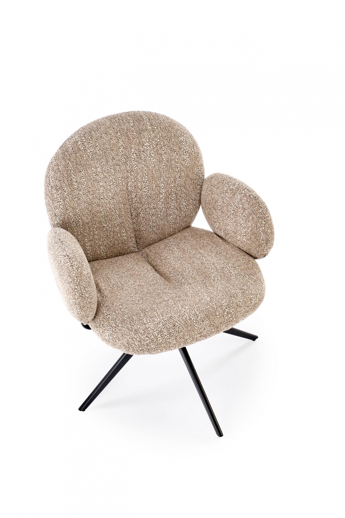 Otočná čalouněná židle Olton - tmavě béžová židle čalouněné Olton obrotowe - tmavý béžová