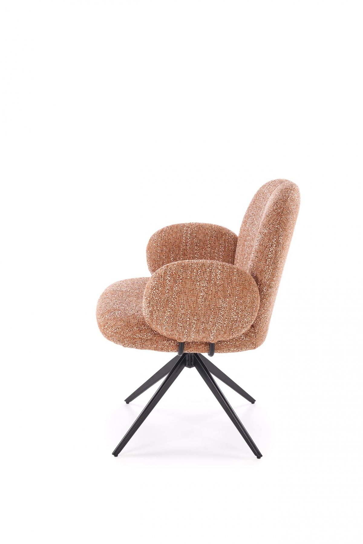 Otočná čalouněná židle Olton - skořicová židle čalouněné Olton obrotowe - skořicová