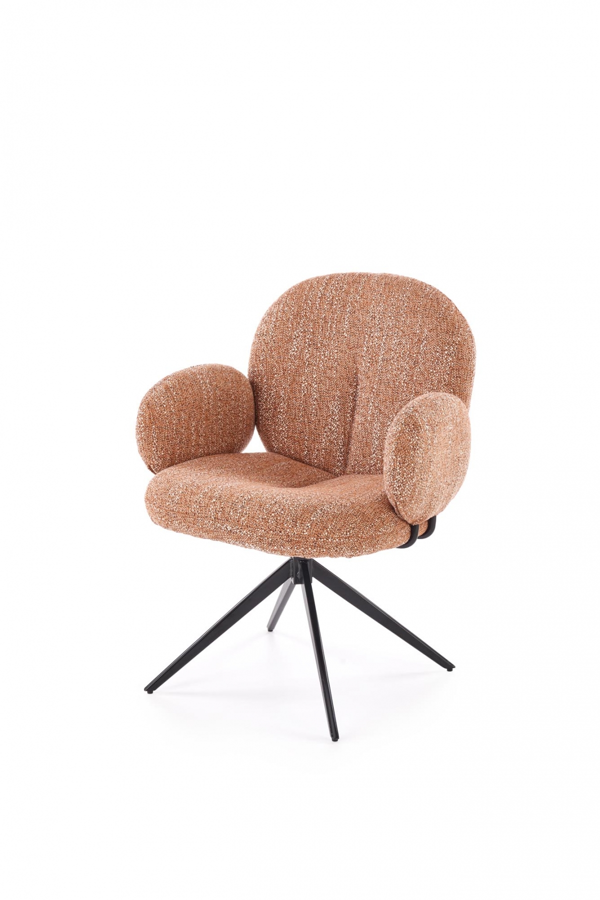 Otočná čalouněná židle Olton - skořicová židle čalouněné Olton obrotowe - skořicová