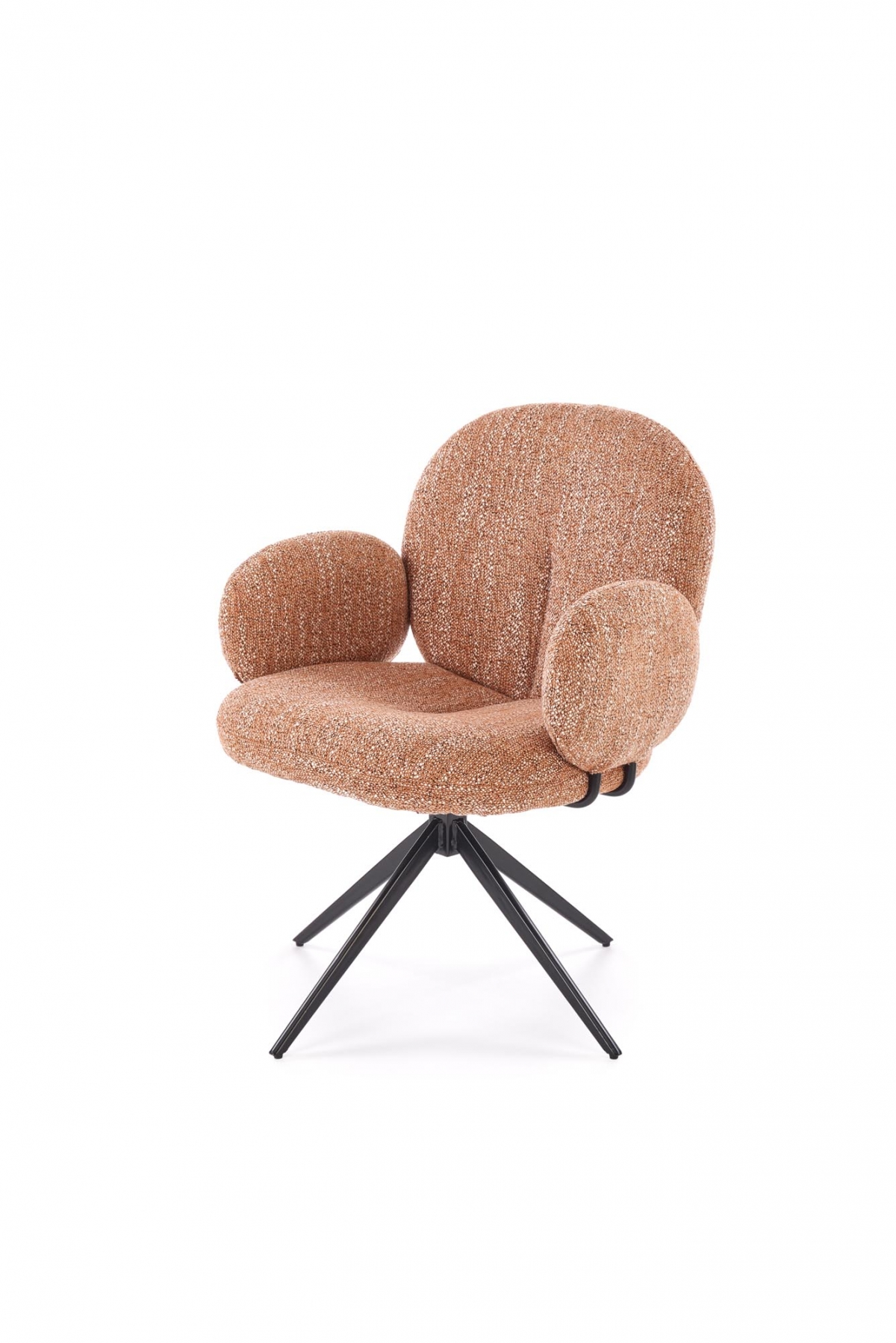 Otočná čalouněná židle Olton - skořicová židle čalouněné Olton obrotowe - skořicová