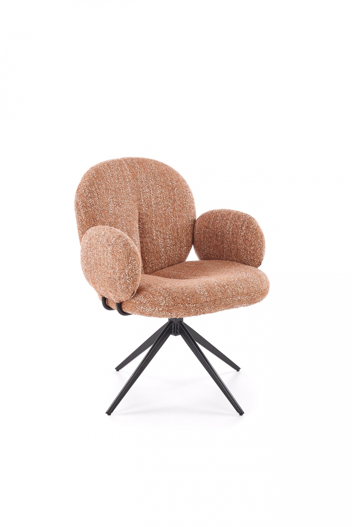 Otočná čalouněná židle Olton - skořicová židle čalouněné Olton obrotowe - skořicová