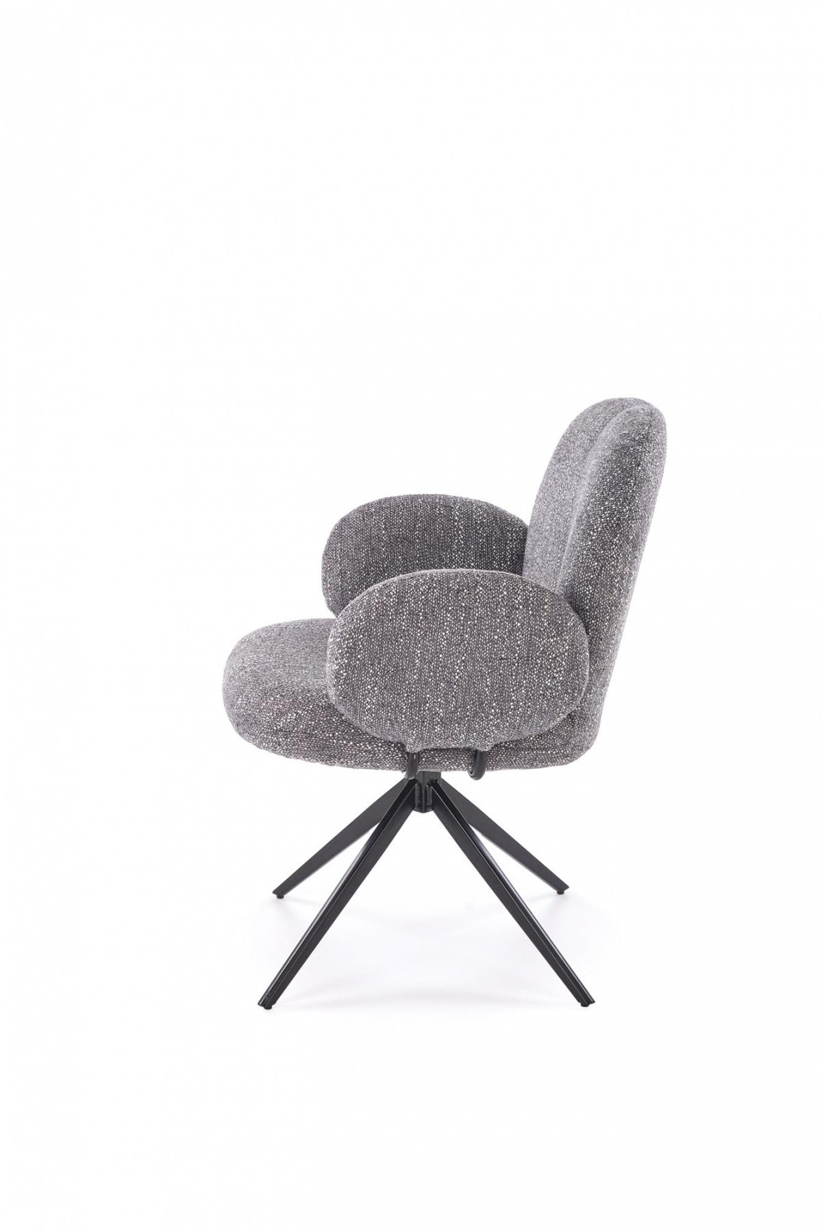 Otočná čalouněná židle Olton - šedá židle čalouněné Olton obrotowe - popelavá