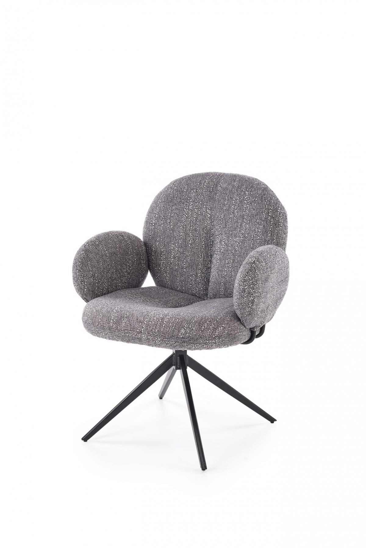 Otočná čalouněná židle Olton - šedá židle čalouněné Olton obrotowe - popelavá