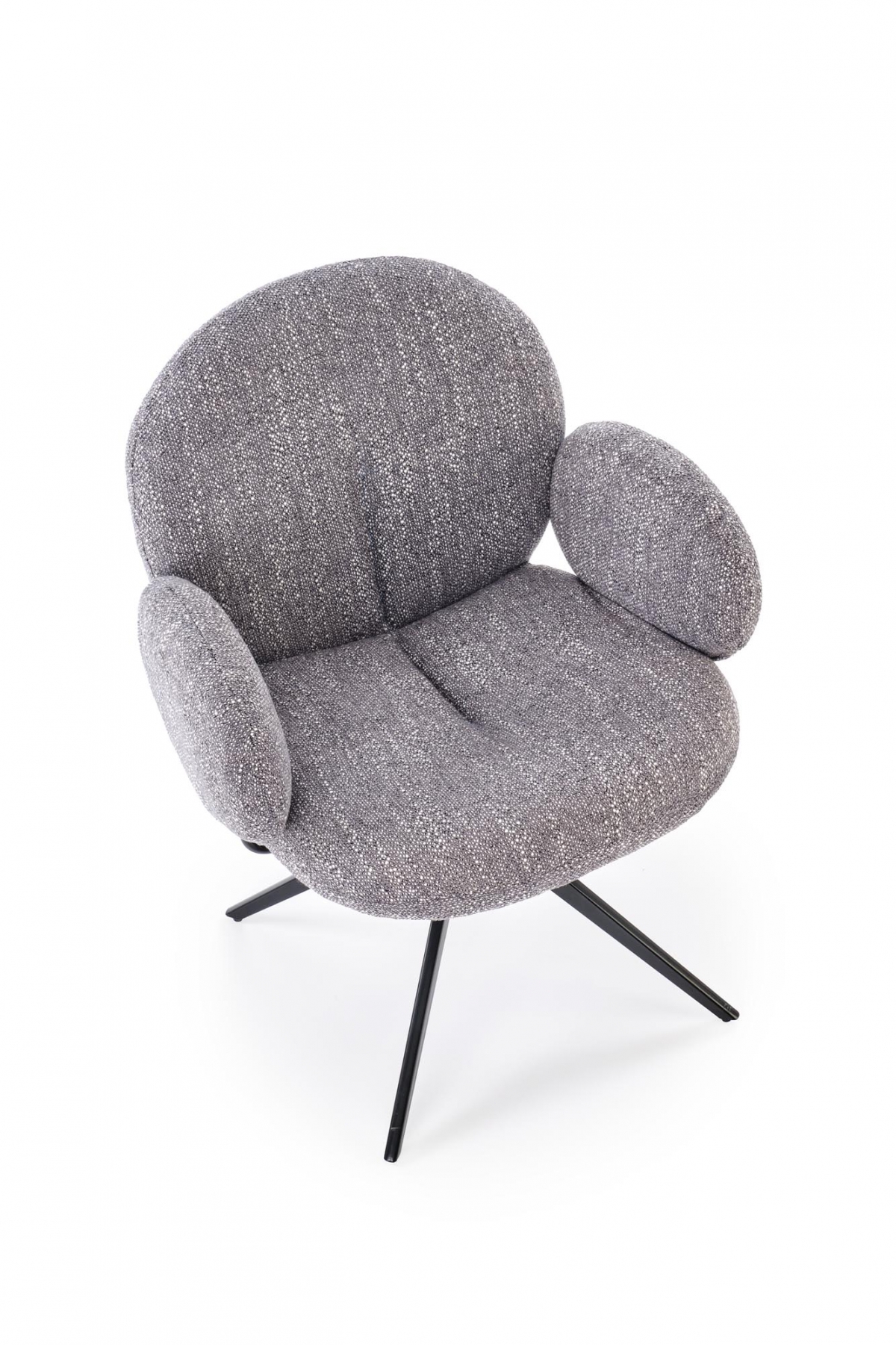 Otočná čalouněná židle Olton - šedá židle čalouněné Olton obrotowe - popelavá