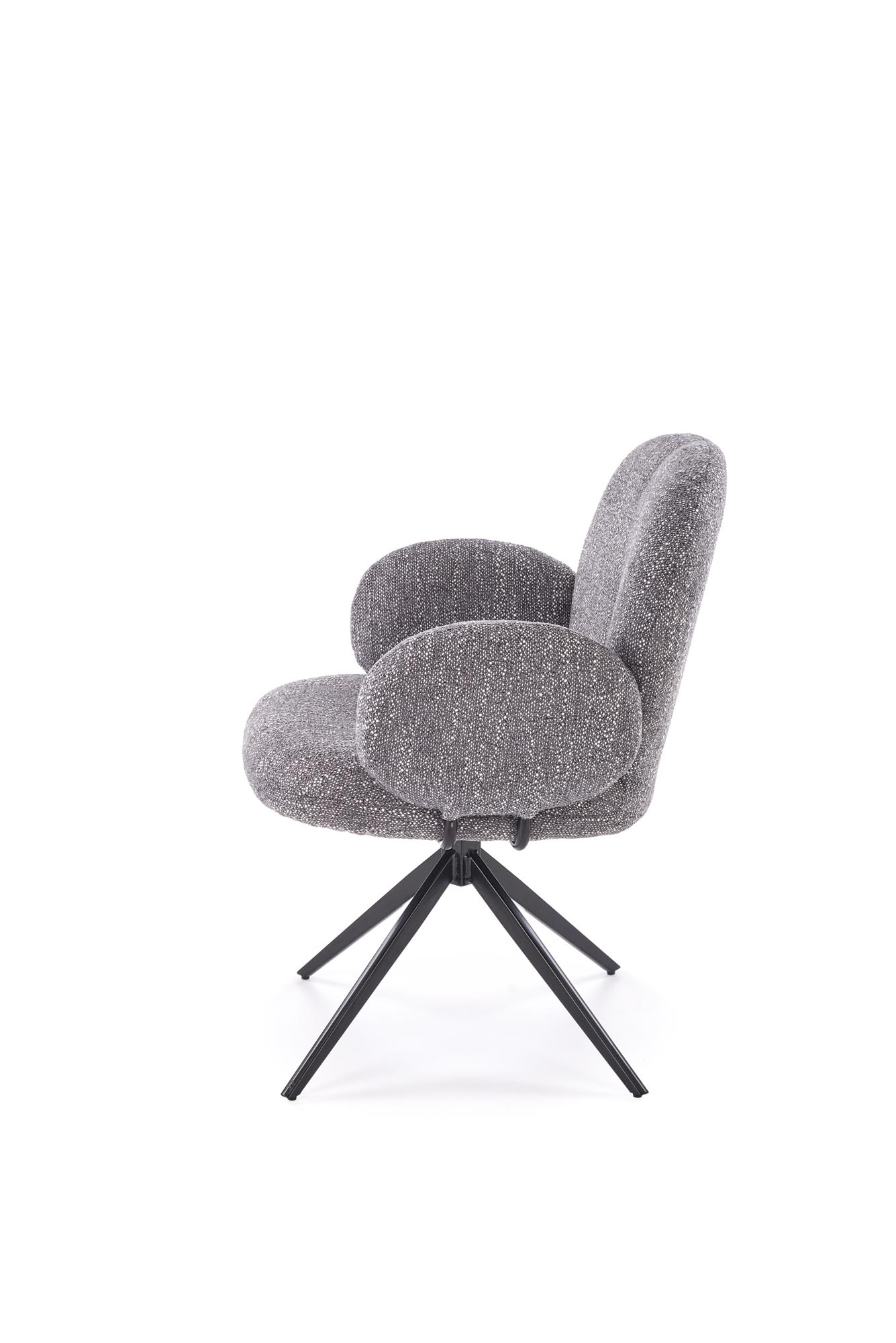 Otočná čalouněná židle Olton - šedá židle čalouněné olton obrotowe - popelavá