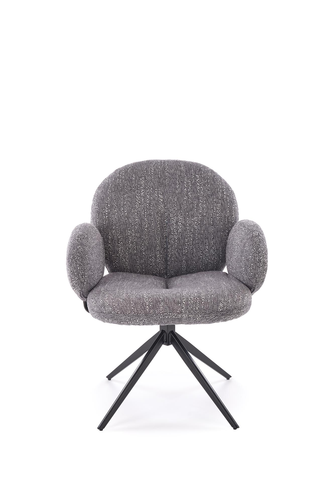 Otočná čalouněná židle Olton - šedá židle čalouněné olton obrotowe - popelavá