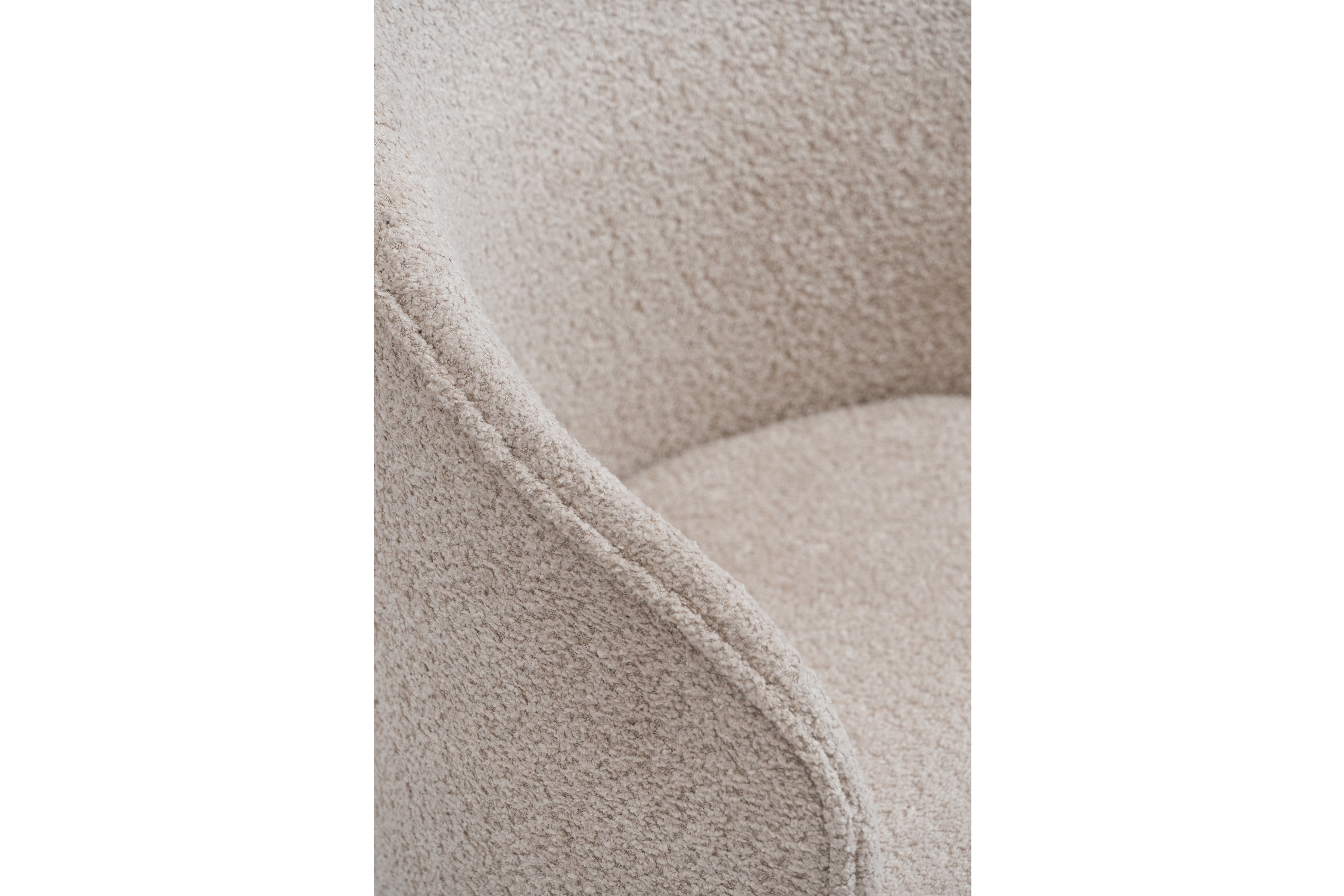 Čalouněná židle Orevi skořepinová - béžová bouclé Catch Me 02 židle čalouněné Orevi kubelkowe - béžová boucla Catch Me 02