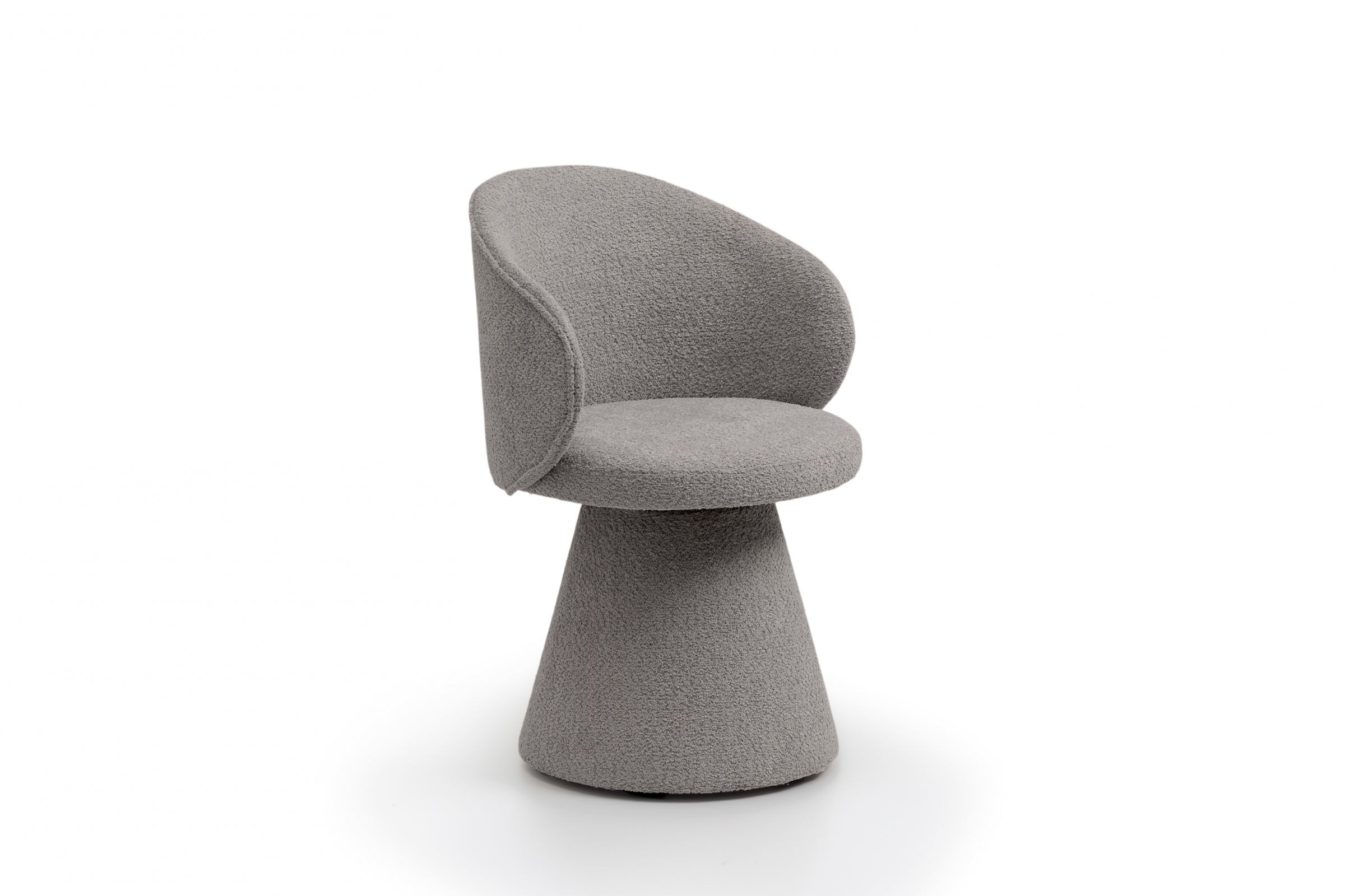 Čalouněná židle Orevi skořepinová - světle šedá bouclé Catch Me 24 židle čalouněné Orevi kubelkowe - jasna šedá boucla Catch Me 24