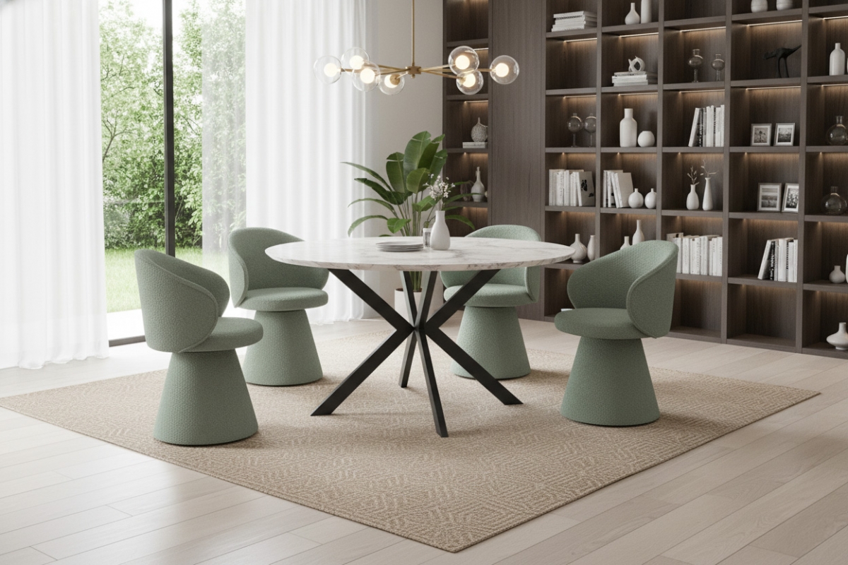 Čalúnená stolička Orevi škrupinová Stolička čalúnená Orevi kubelkowe