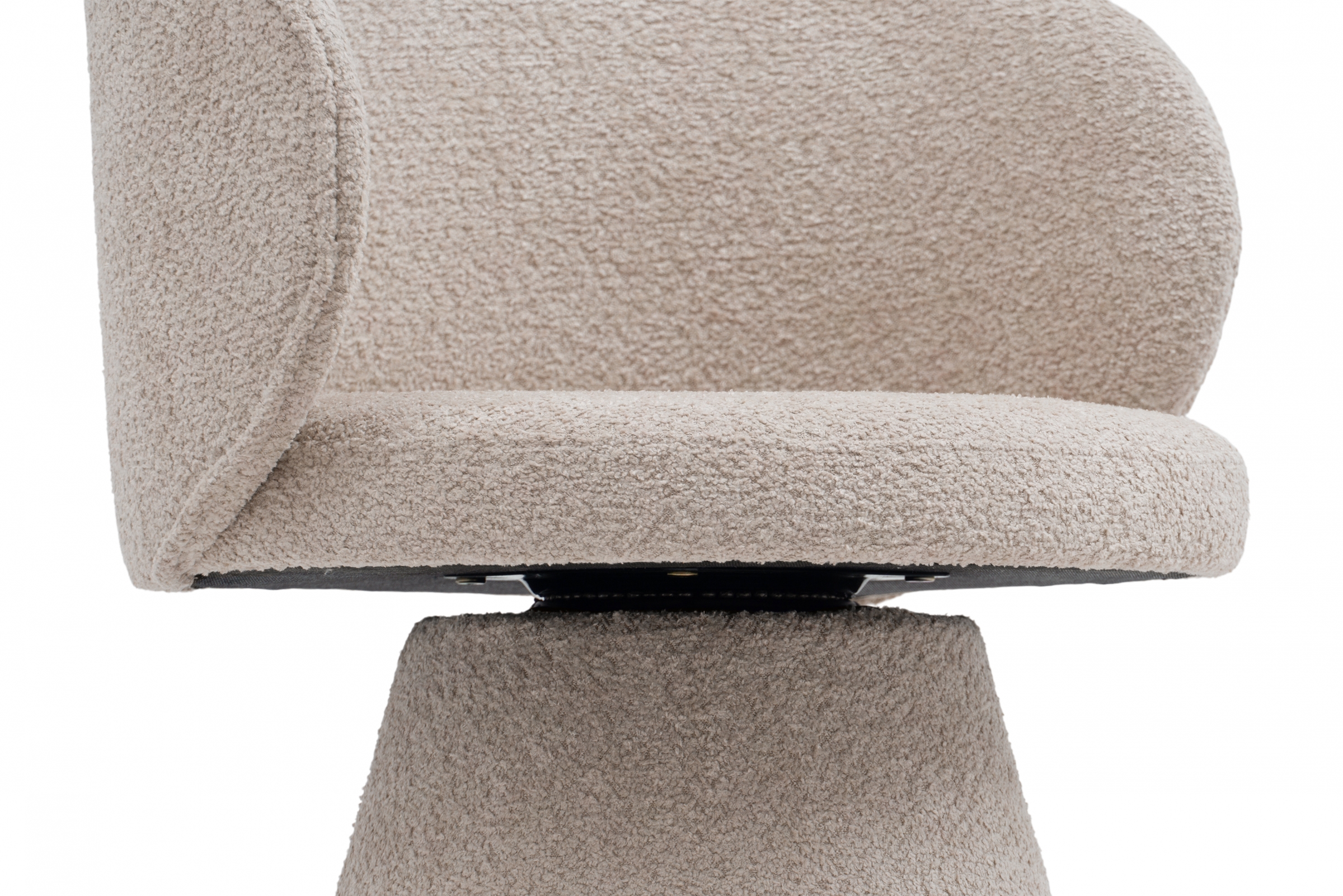 Čalouněná otočná skořepinová židle Orevi Spin - béžová bouclé Catch Me 02 židle čalouněné Orevi Spin kubelkowe obrotowe - béžová boucla Catch Me 02