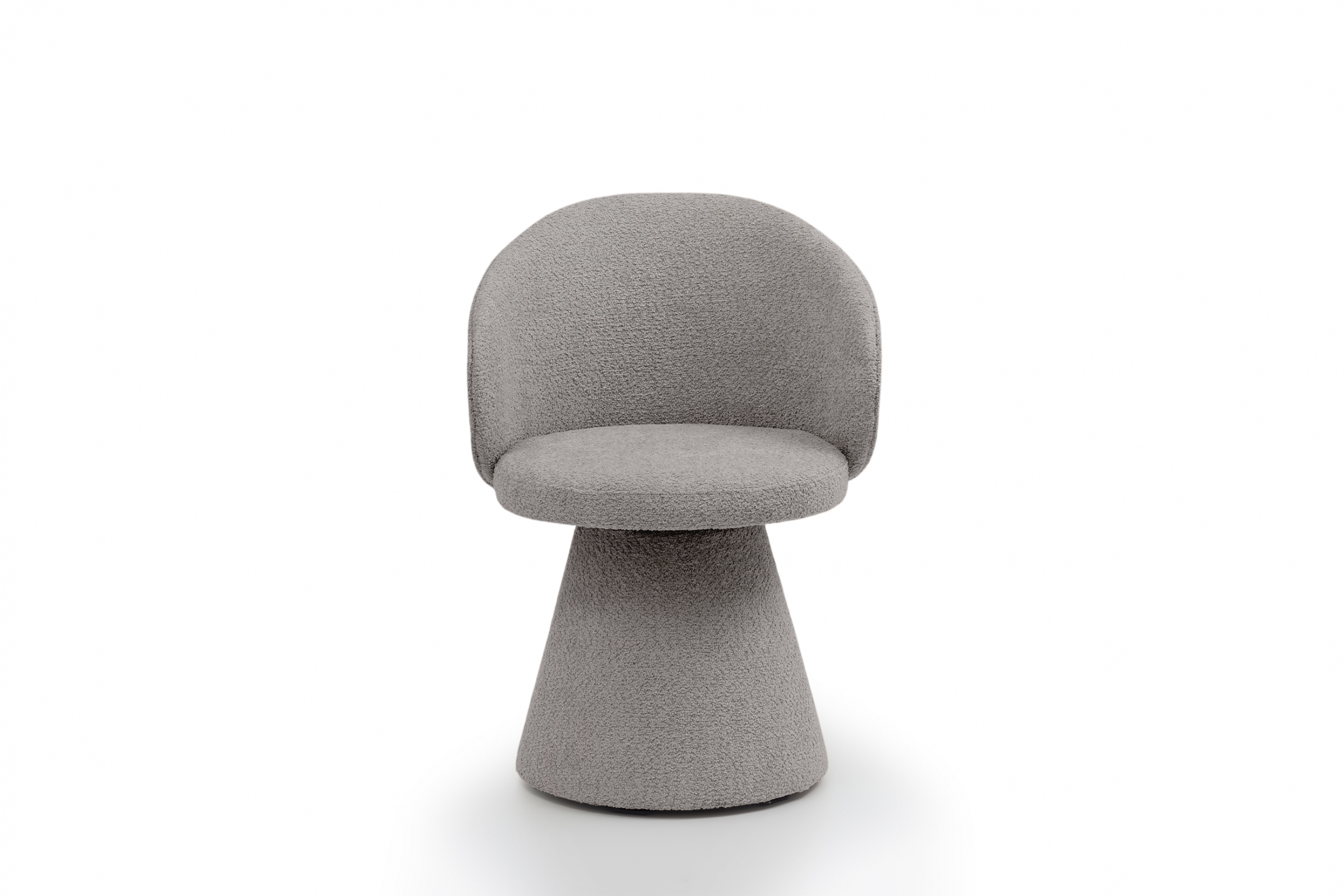 Čalouněná otočná skořepinová židle Orevi Spin - světle šedá bouclé Catch Me 24 židle čalouněné Orevi Spin kubelkowe obrotowe - jasna šedá boucla Catch Me 24