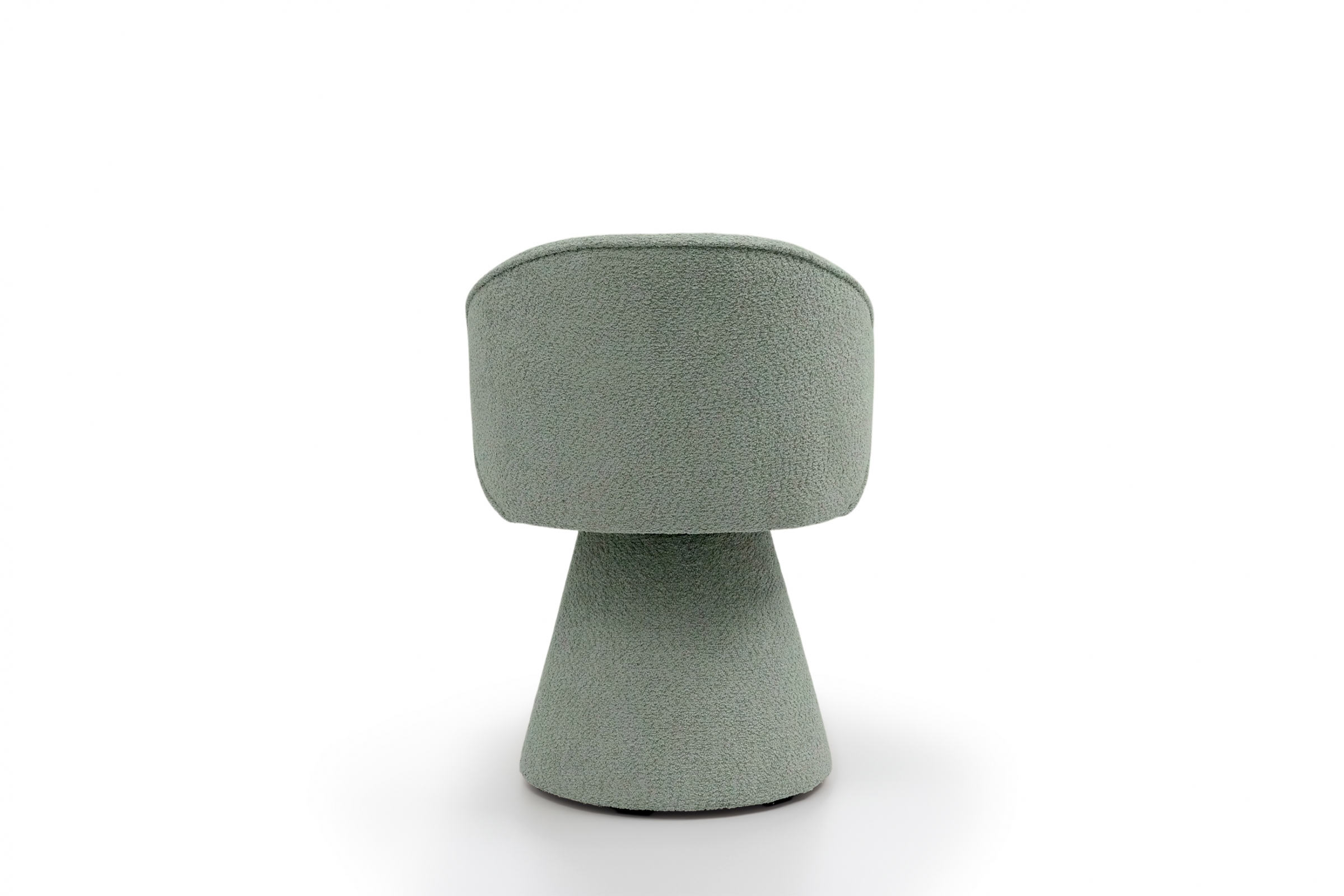 Čalouněná otočná skořepinová židle Orevi Spin - světle zelená bouclé Catch Me 13 židle čalouněné Orevi Spin kubelkowe obrotowe - jasna zielona boucla Catch Me 13