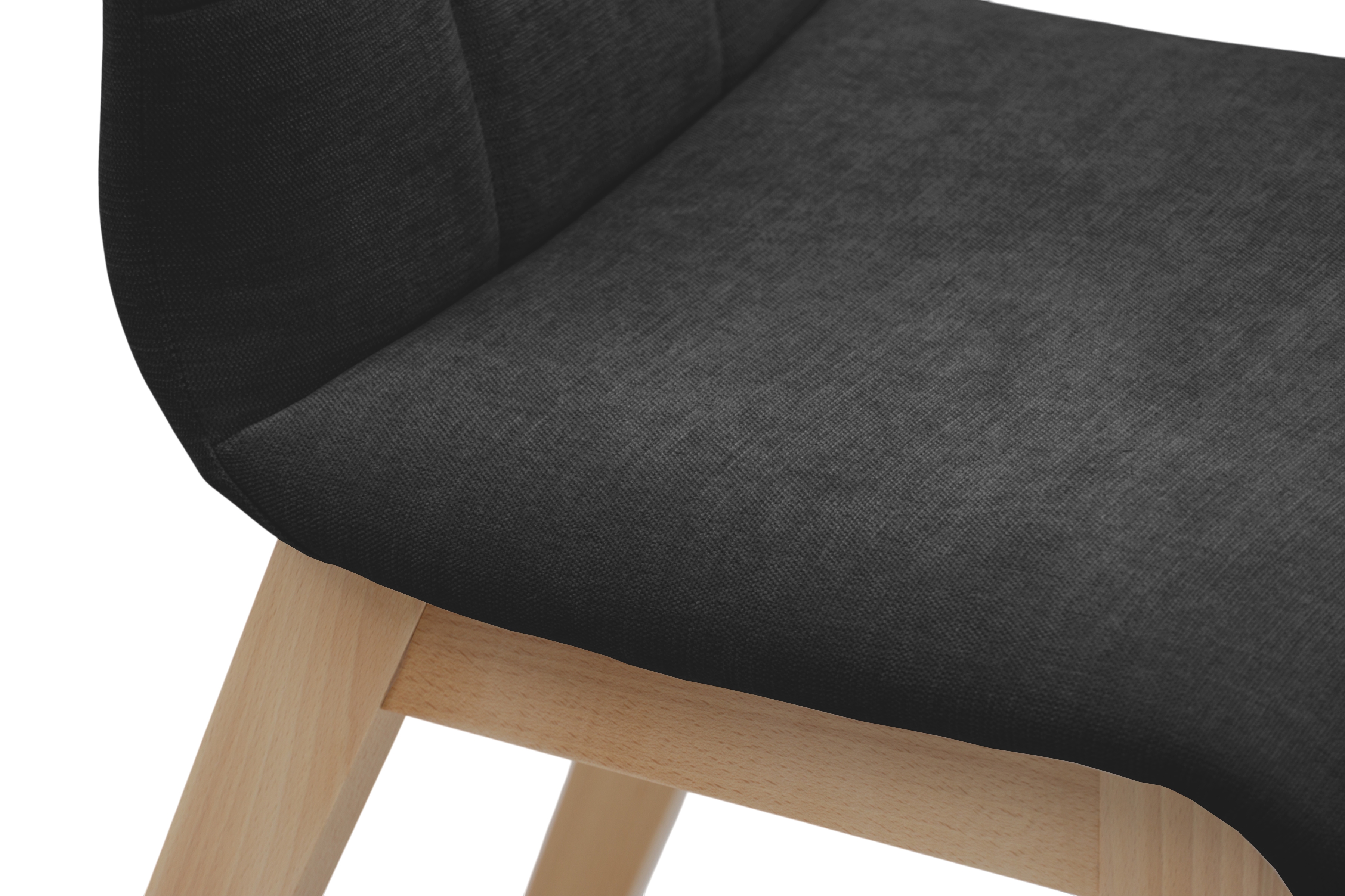 Čalouněná jídelní židle Platinum 4 - černý šenil Wind 99 / nohy buk židle čalouněné Platinum 4  - černá šenil Wind 99 / Nohy buk