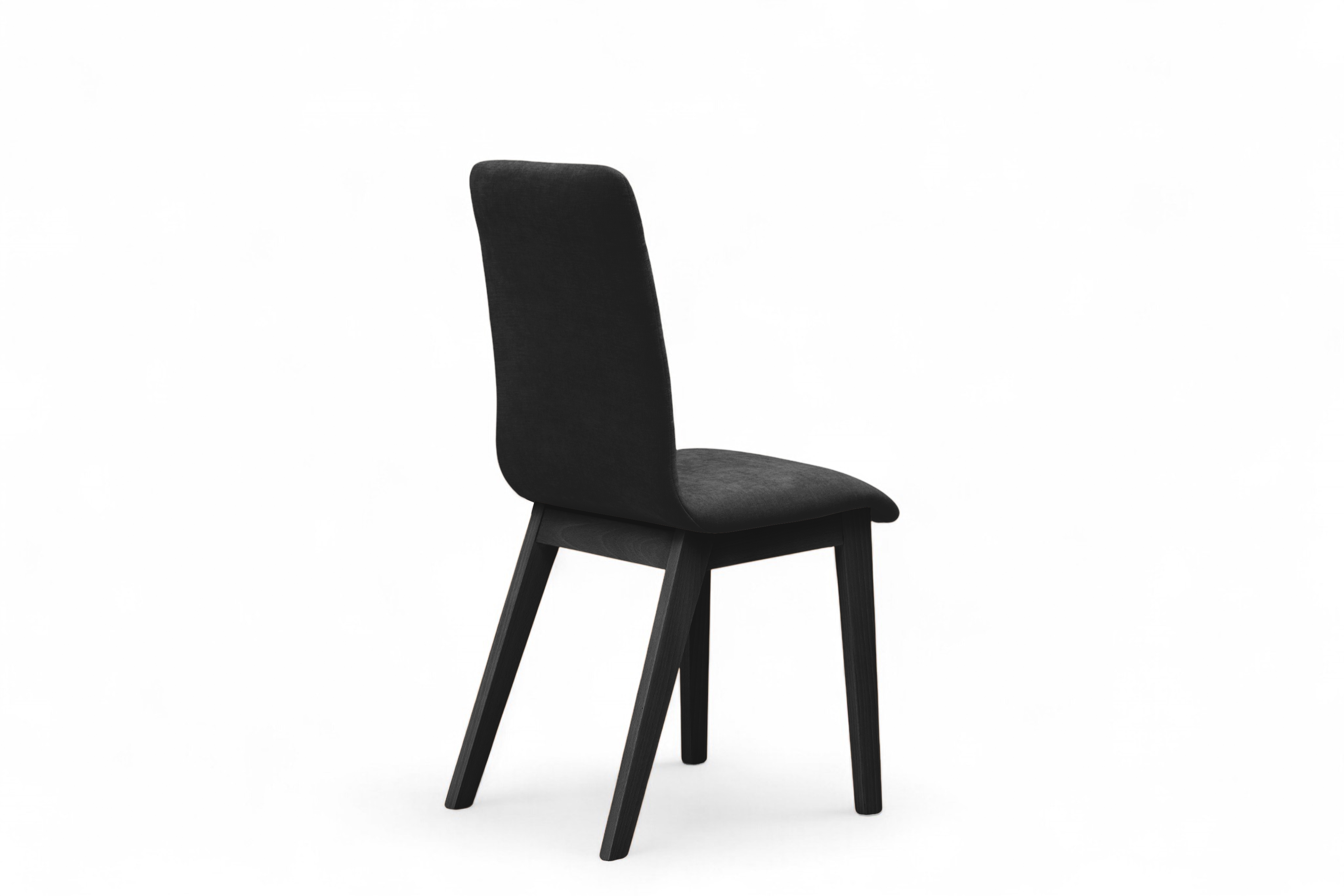 Čalouněná jídelní židle Platinum 4 - černý šenil Wind 99 / černé nohy židle čalouněné Platinum 4  - černá šenil Wind 99 / Nohy černá