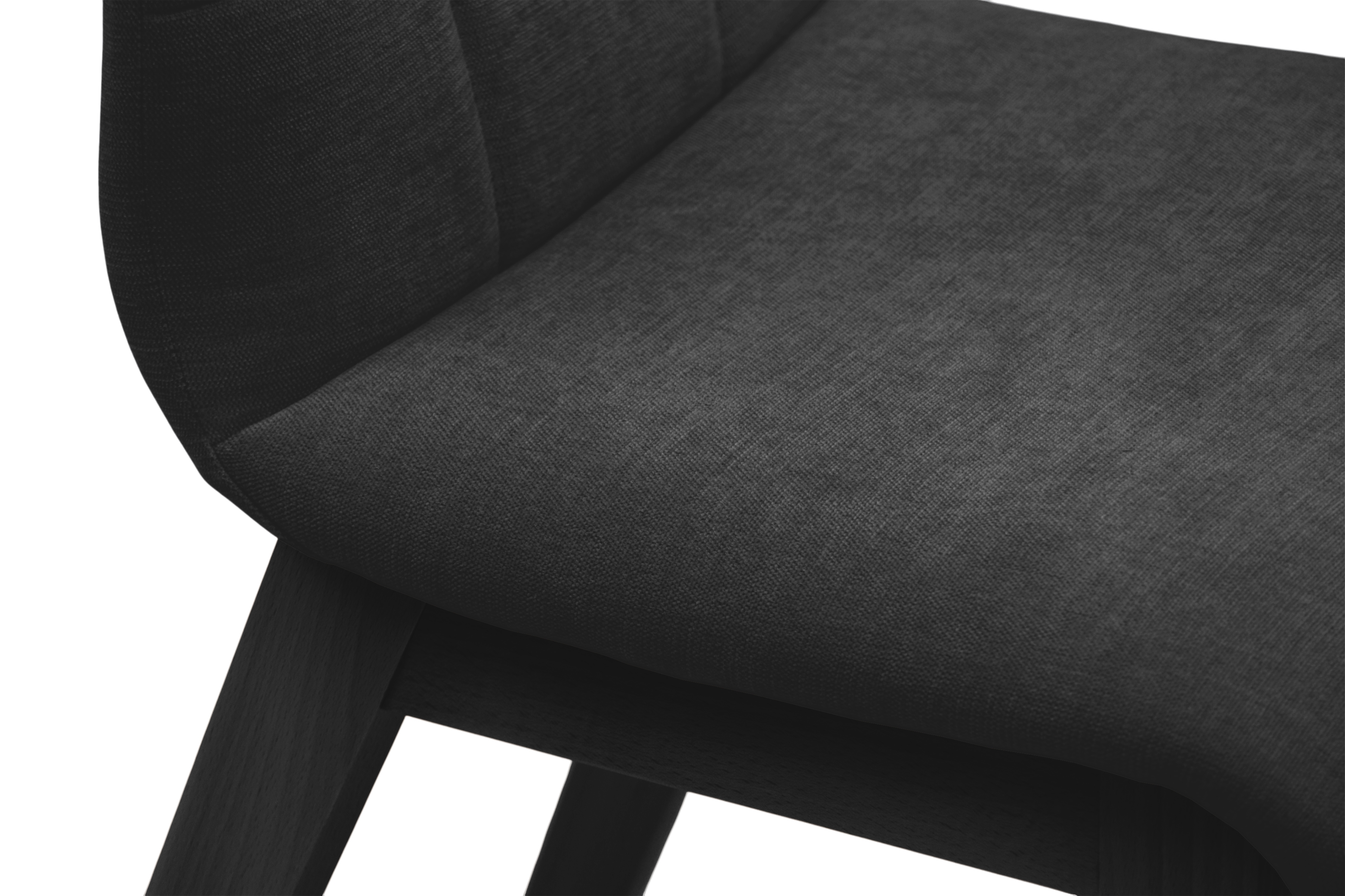 Čalouněná jídelní židle Platinum 4 - černý šenil Wind 99 / černé nohy židle čalouněné Platinum 4  - černá šenil Wind 99 / Nohy černá