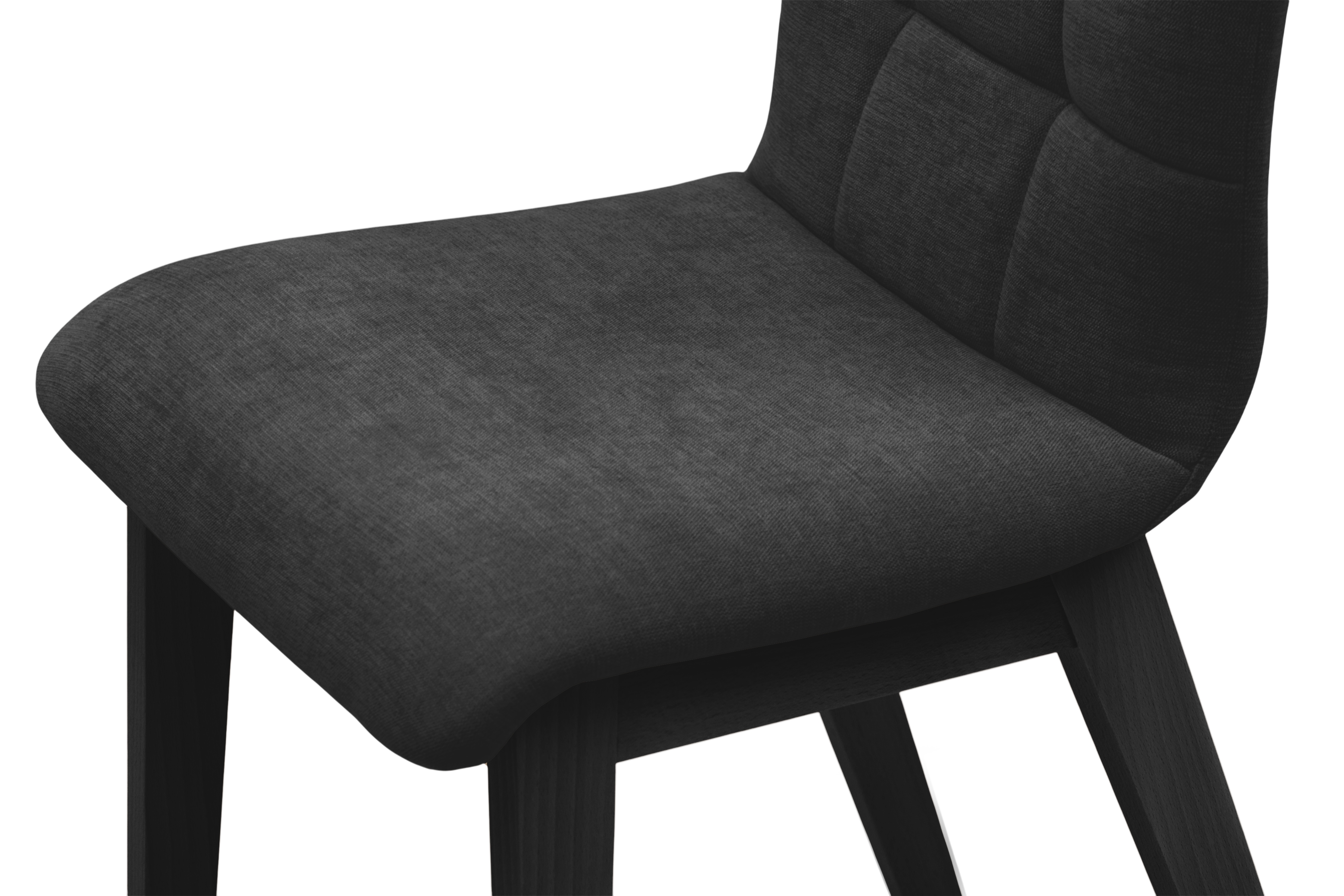 Čalouněná jídelní židle Platinum 4 - černý šenil Wind 99 / černé nohy židle čalouněné Platinum 4  - černá šenil Wind 99 / Nohy černá