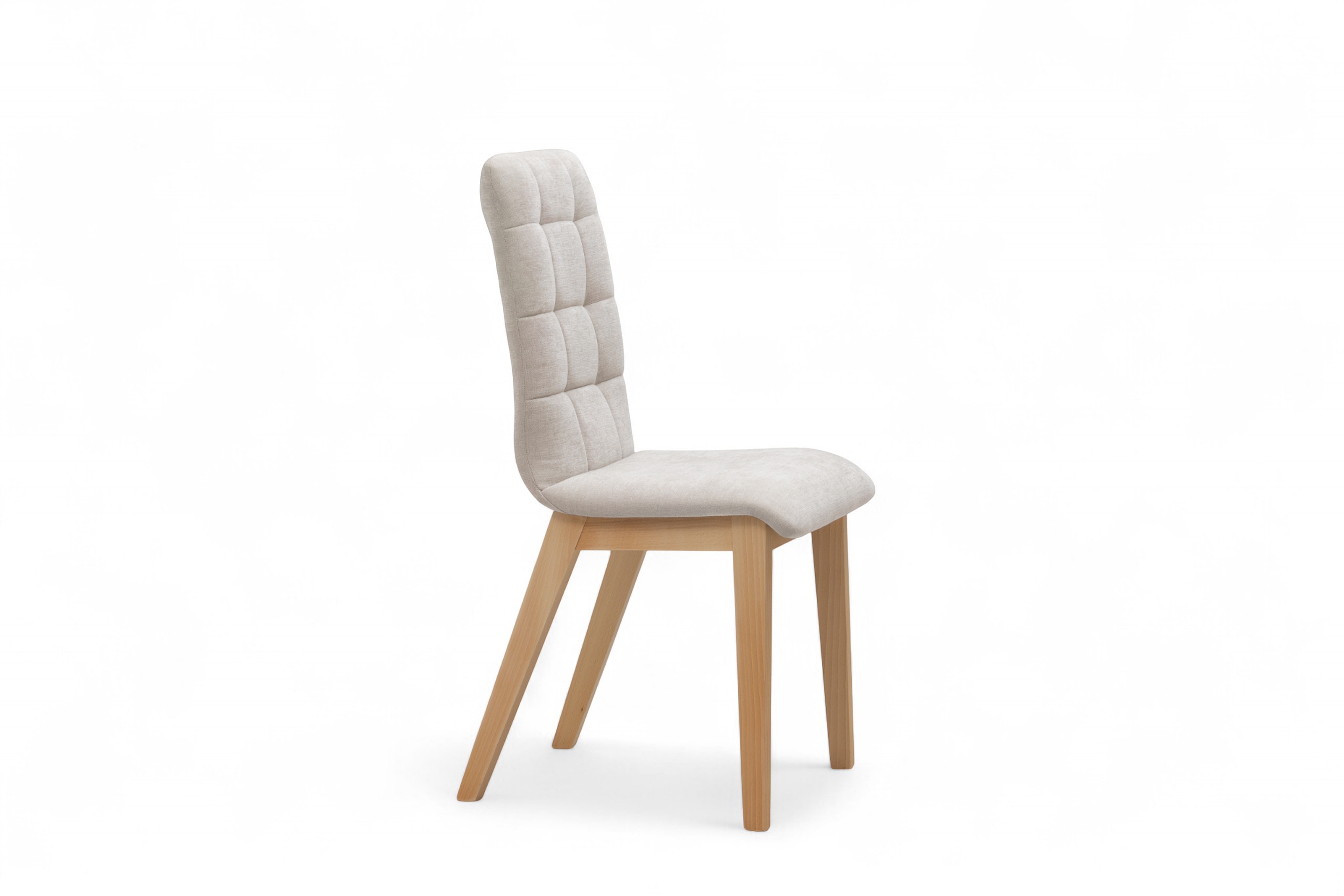 Čalouněná jídelní židle Platinum 4 - světle šedý šenil Wind 05 / nohy buk židle čalouněné Platinum 4  - světlý šedá šenil Wind 05 / Nohy buk