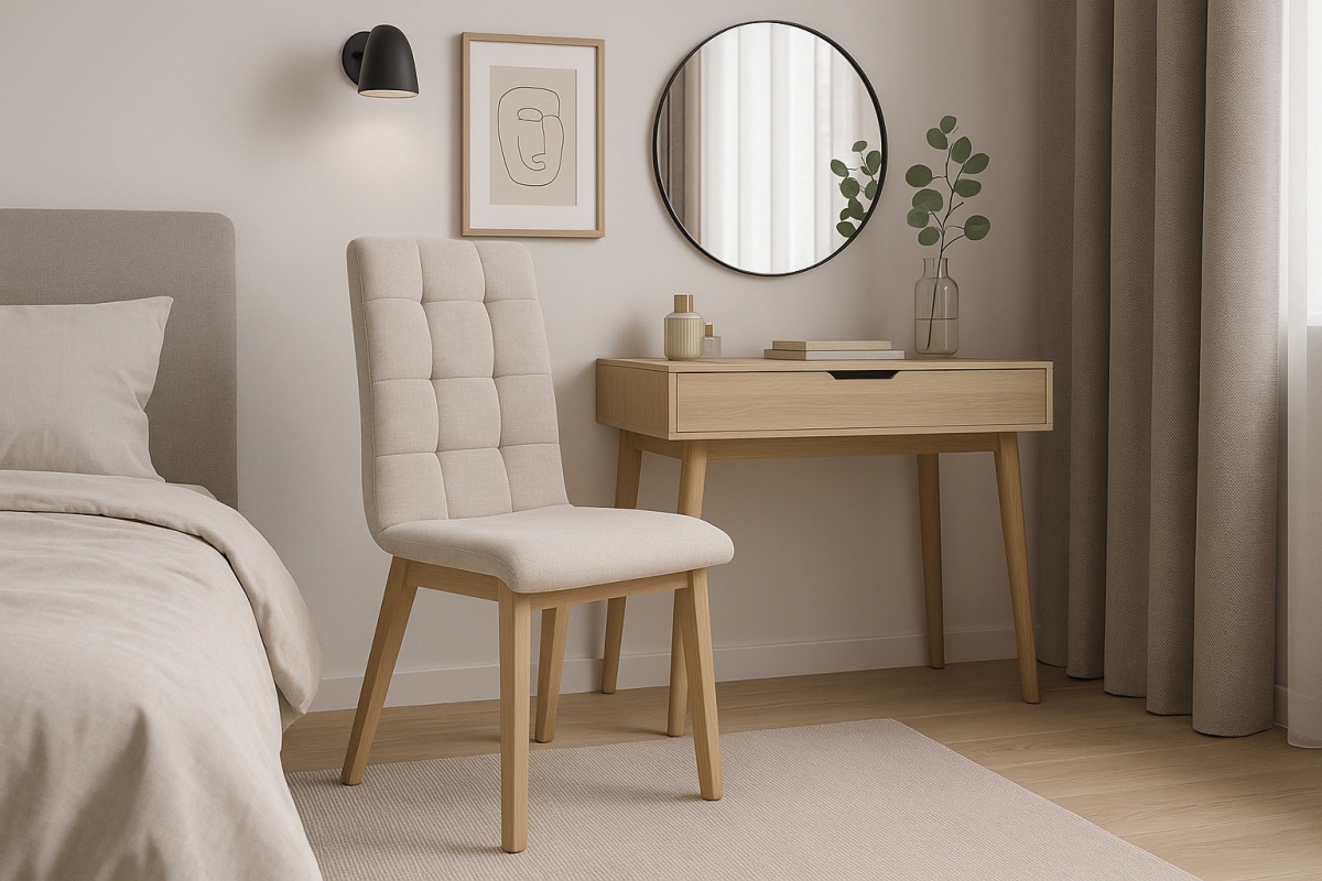 Čalouněná jídelní židle Platinum 4 - světle šedý šenil Wind 05 / nohy buk židle čalouněné Platinum 4  - světlý šedá šenil Wind 05 / Nohy buk