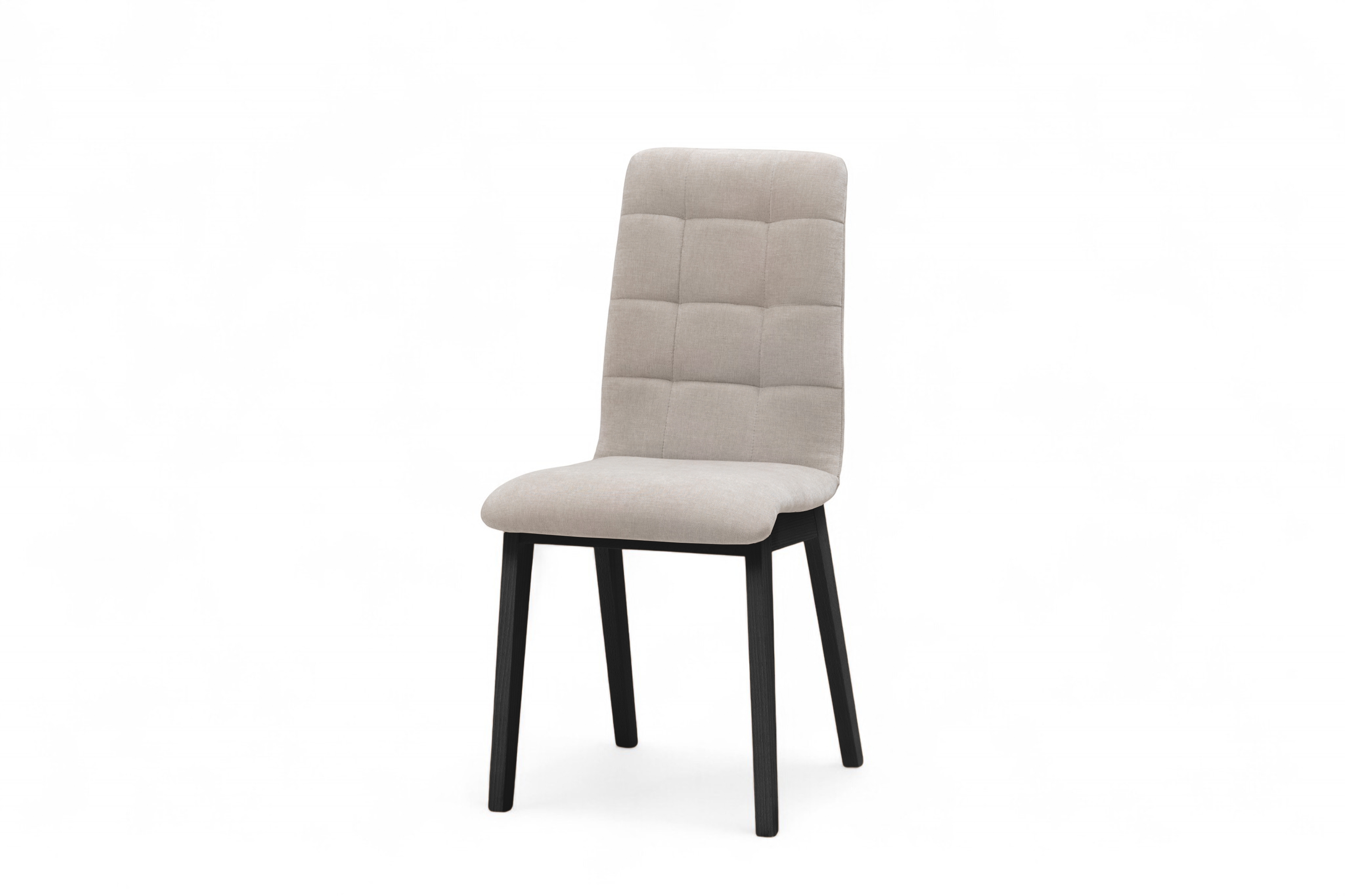 Čalouněná jídelní židle Platinum 4 - světle šedý šenil Wind 05 / černé nohy židle čalouněné Platinum 4  - světlý šedá šenil Wind 05 / Nohy černá