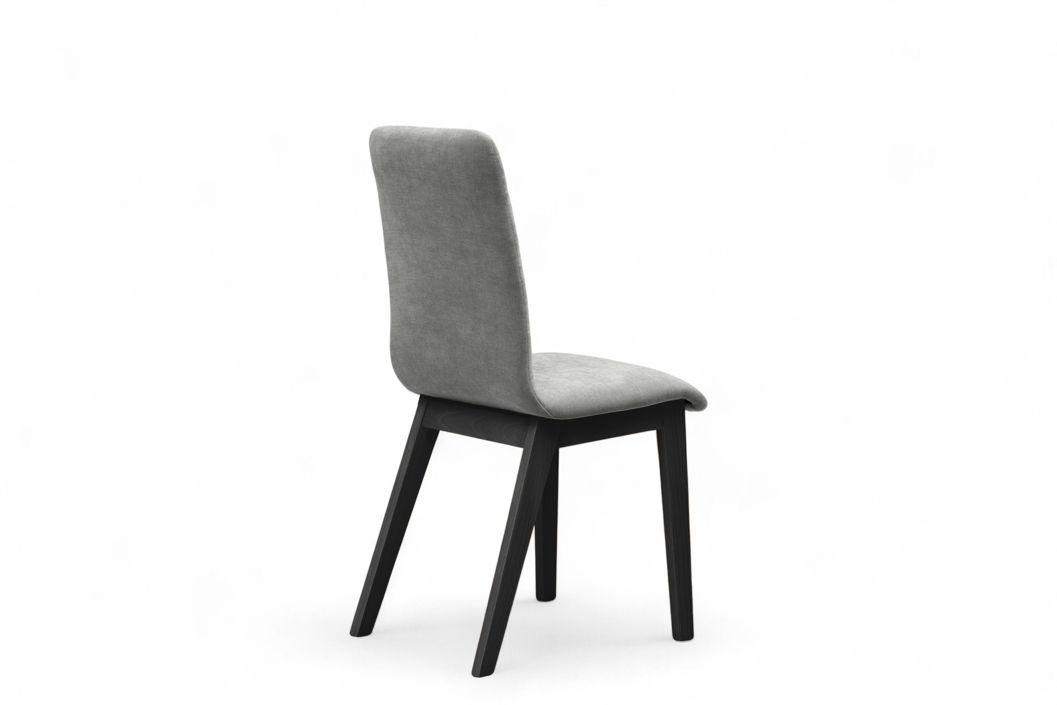 Čalouněná jídelní židle Platinum 4 - šedý šenil Wind 90 / černé nohy židle čalouněné Platinum 4  - šedá šenil Wind 90 / Nohy černá