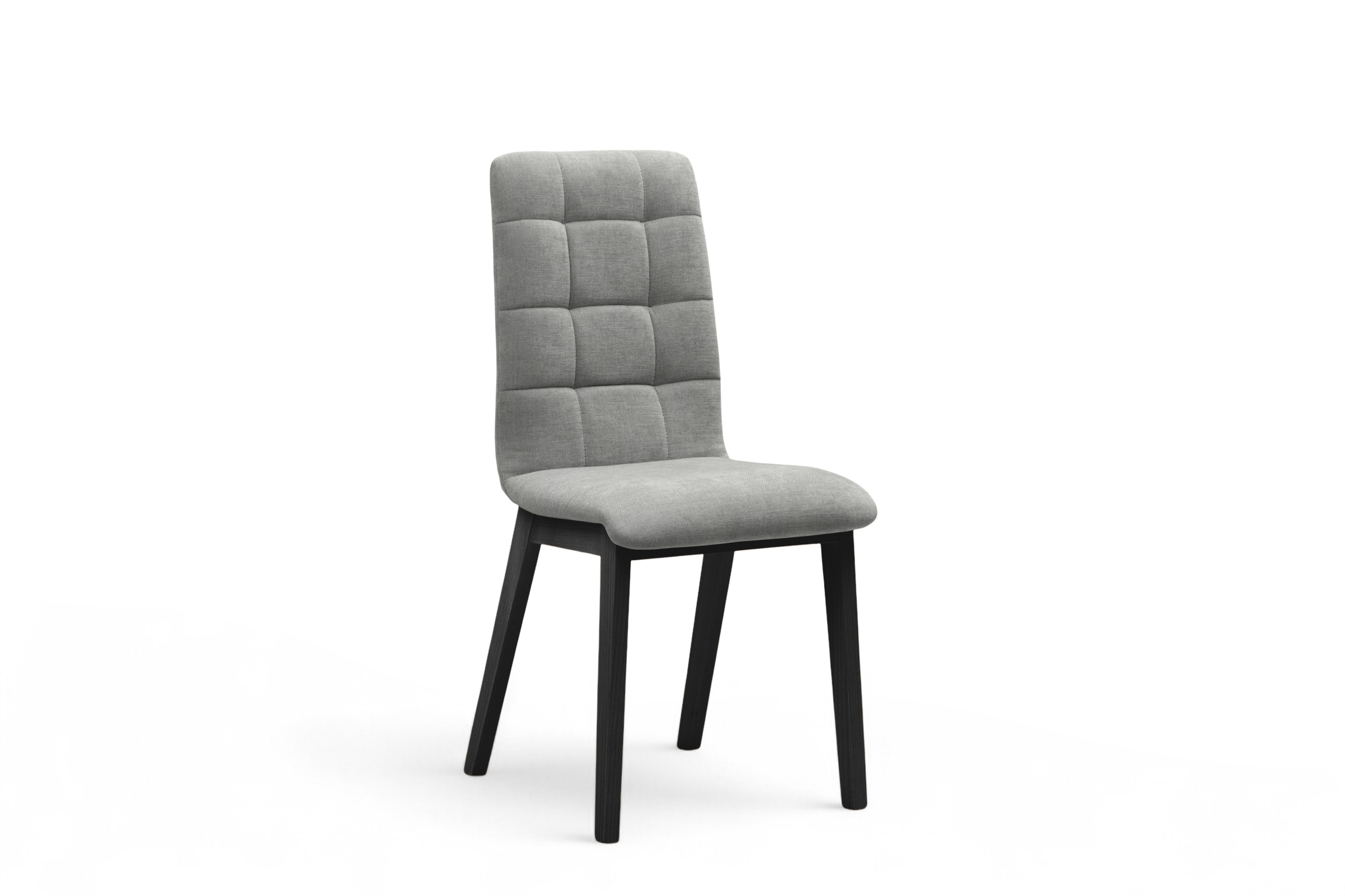 Čalouněná jídelní židle Platinum 4 - šedý šenil Wind 90 / černé nohy židle čalouněné Platinum 4  - šedá šenil Wind 90 / Nohy černá