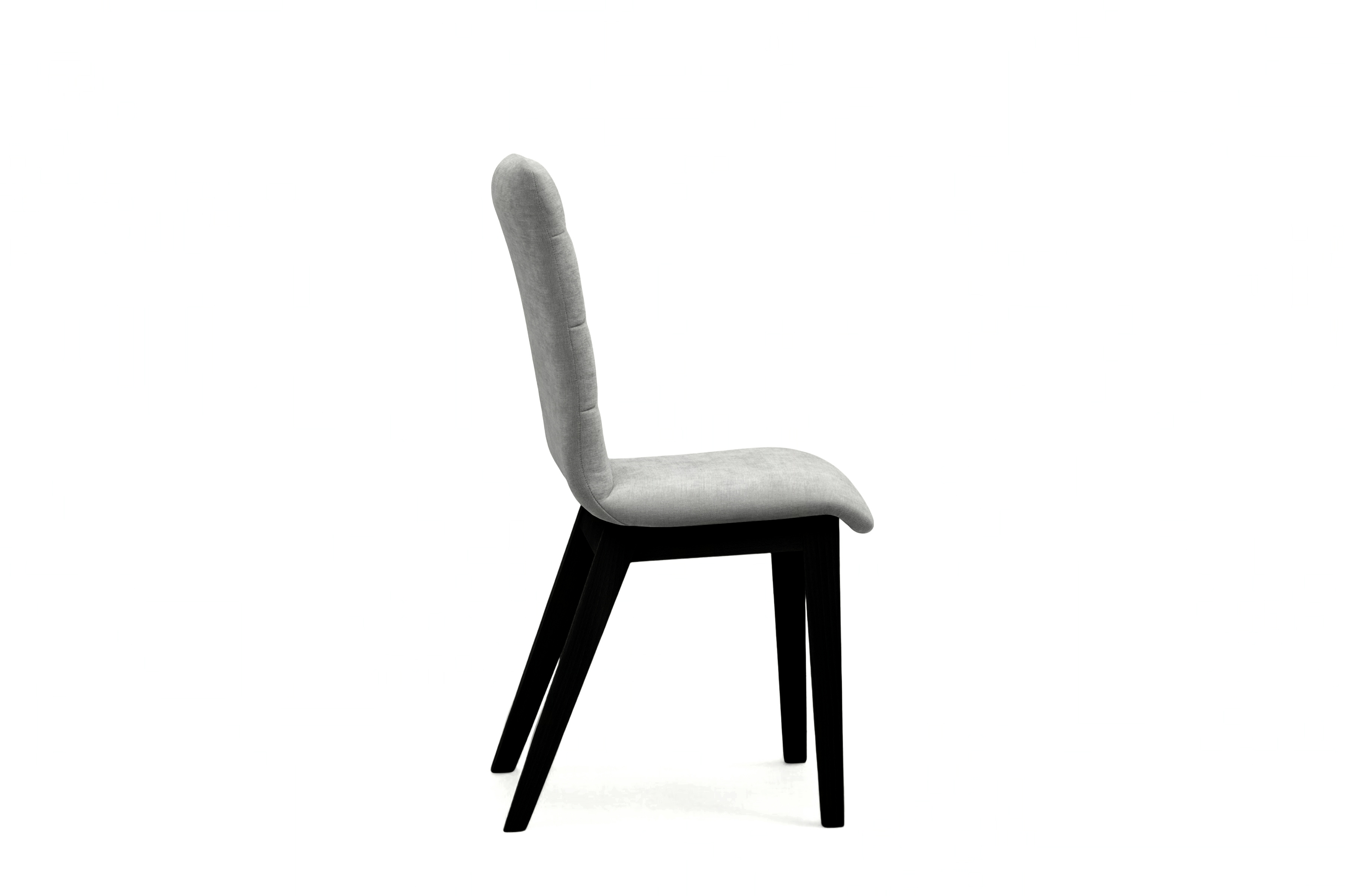 Čalouněná jídelní židle Platinum 4 - šedý šenil Wind 90 / černé nohy židle čalouněné Platinum 4  - šedá šenil Wind 90 / Nohy černá