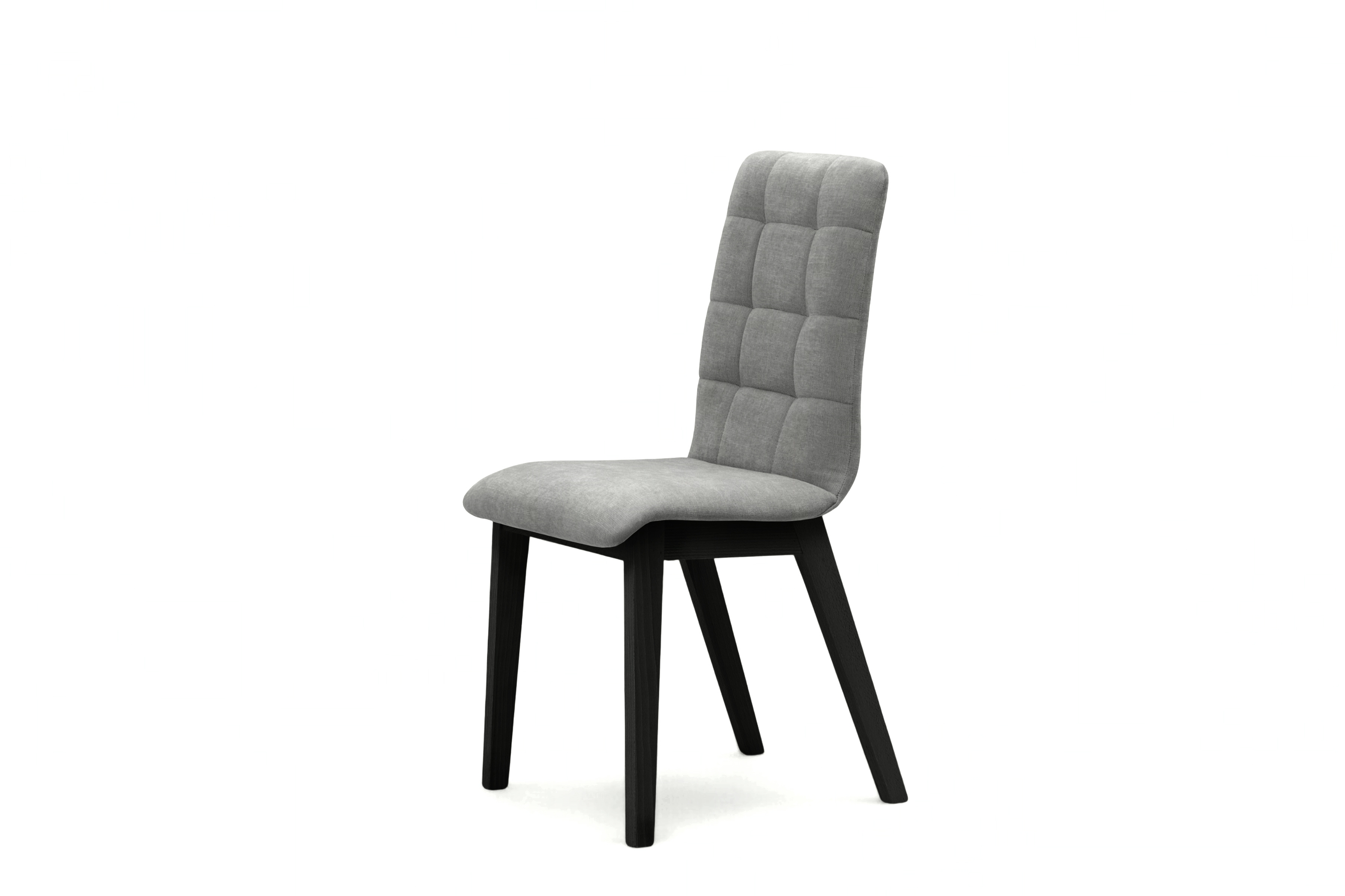 Čalouněná jídelní židle Platinum 4 - šedý šenil Wind 90 / černé nohy židle čalouněné Platinum 4  - šedá šenil Wind 90 / Nohy černá