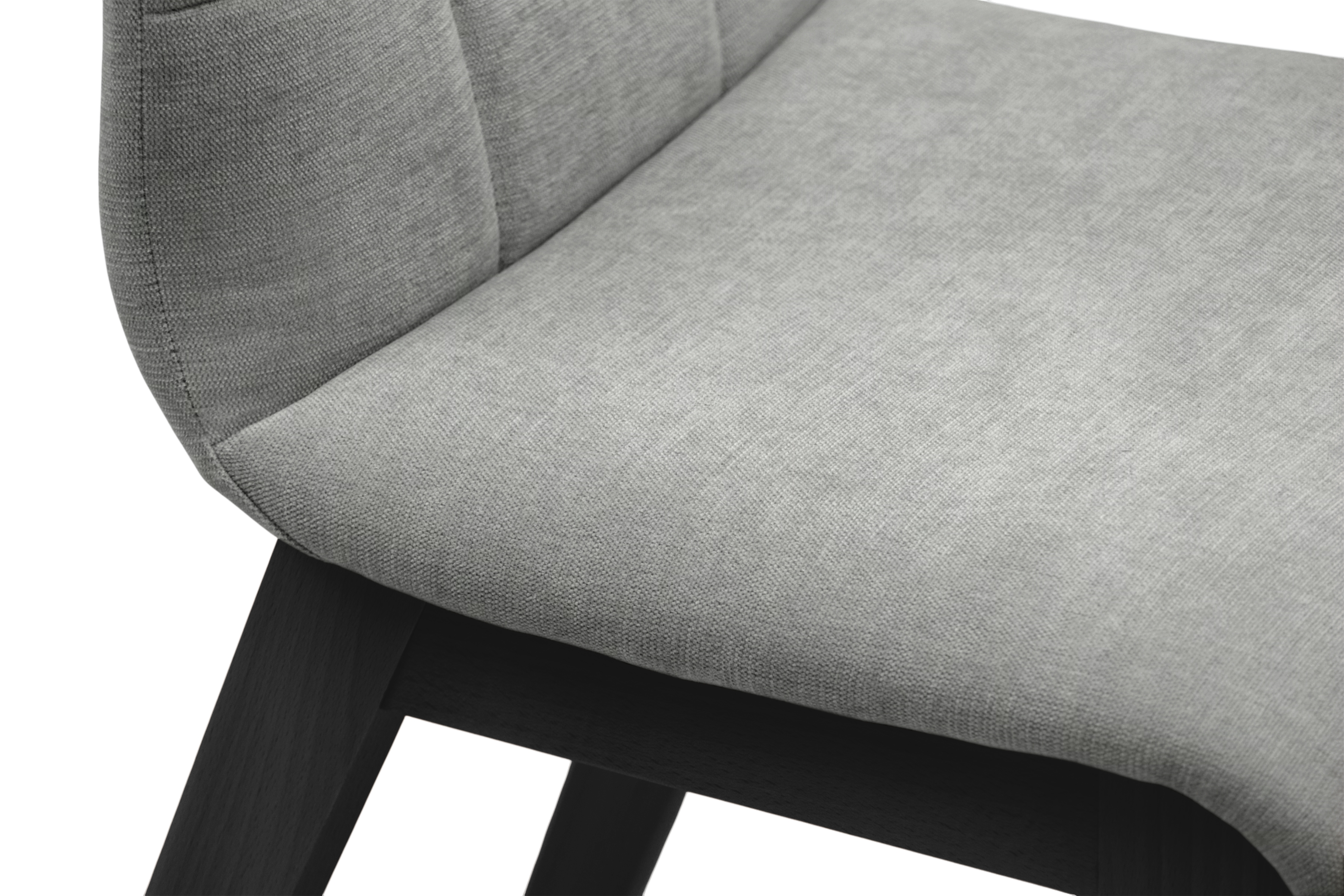 Čalouněná jídelní židle Platinum 4 - šedý šenil Wind 90 / černé nohy židle čalouněné Platinum 4  - šedá šenil Wind 90 / Nohy černá