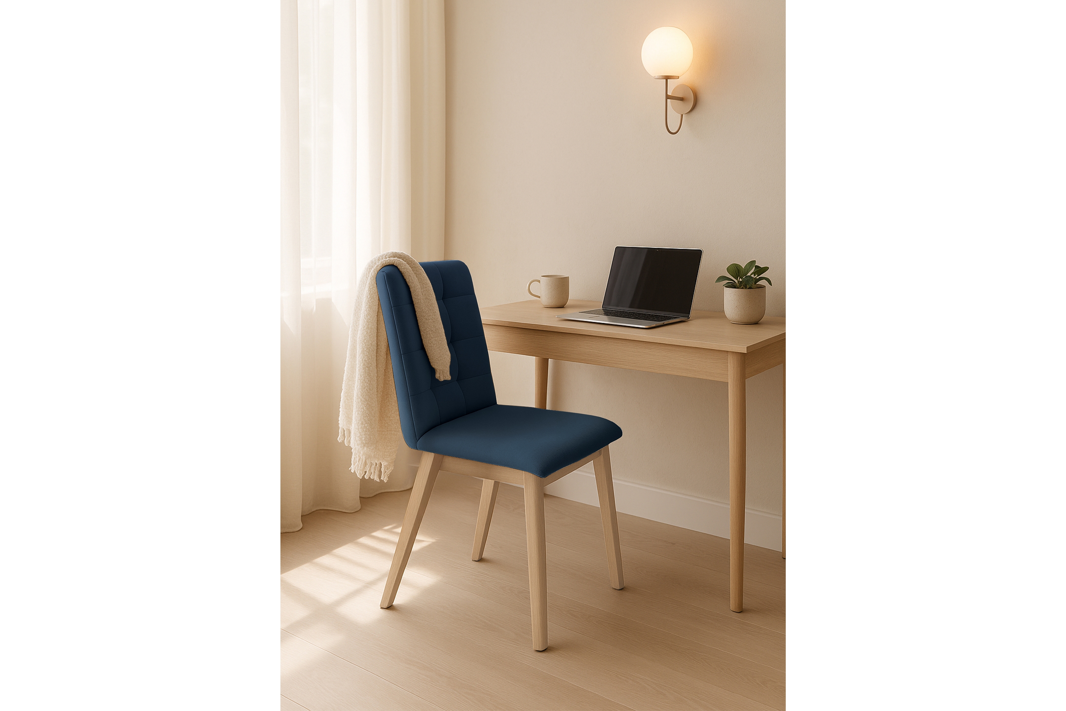 Čalúnená stolička Platinum 4 Stolička čalúnená Platinum 4 z drewnianymi nogami