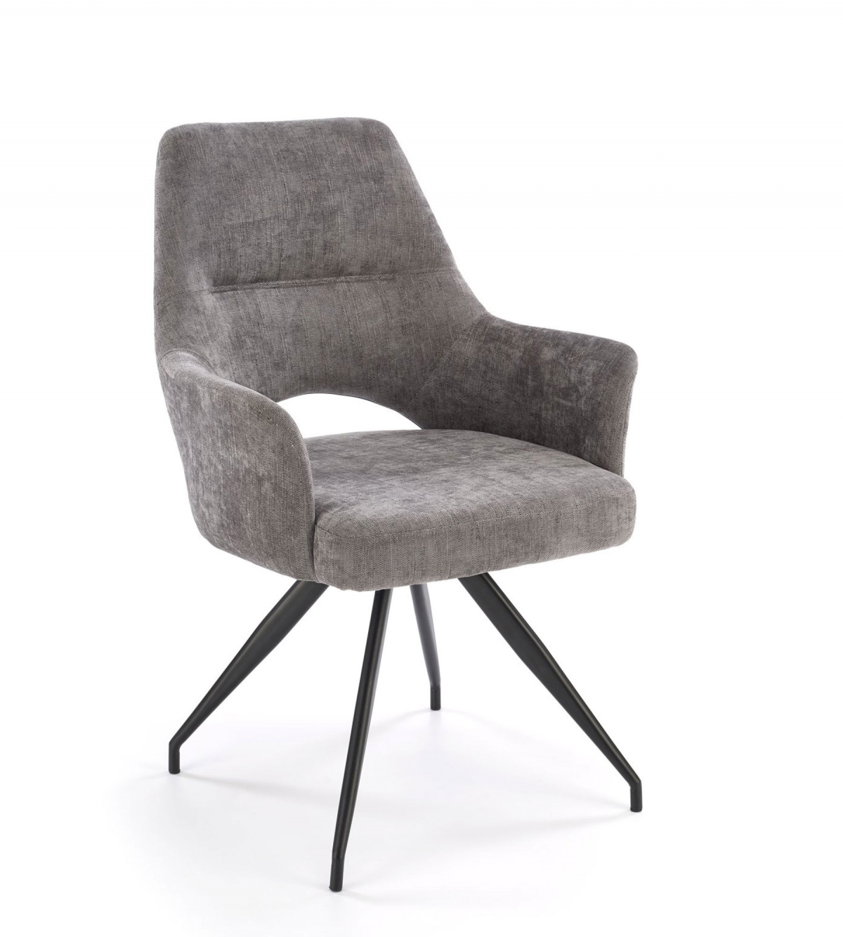 Otočné čalouněné křeslo Rivo - šedá Odin 15 židle čalouněné Rivo obrotowe - šenil popelavá Odin 15