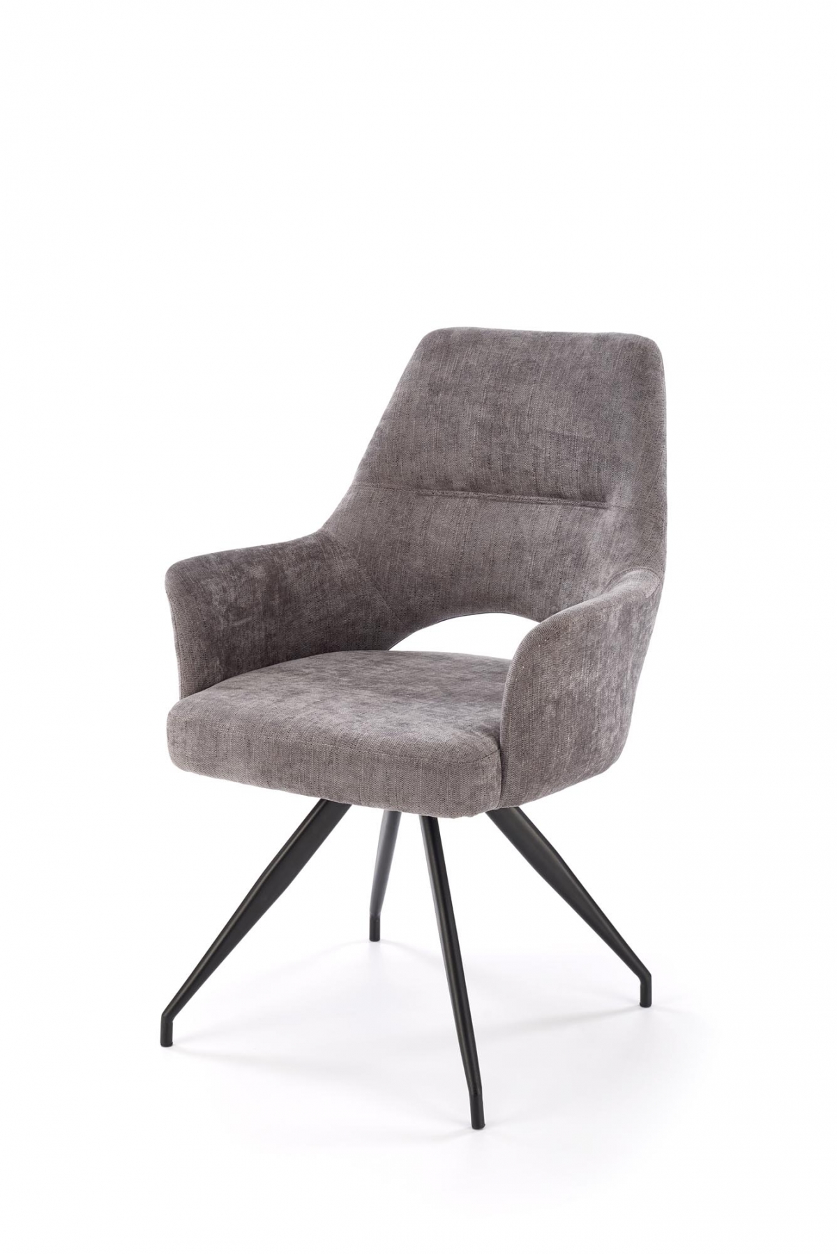 Otočné čalouněné křeslo Rivo - šedá Odin 15 židle čalouněné Rivo obrotowe - šenil popelavá Odin 15