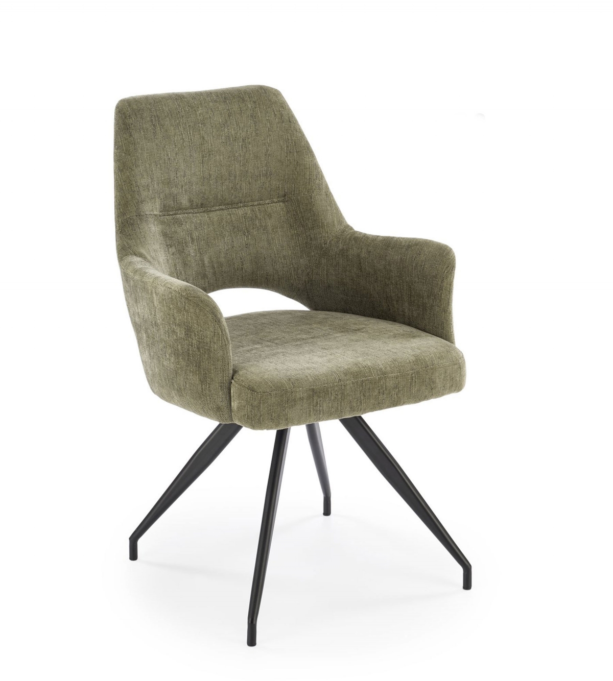 Otočné čalouněné křeslo Rivo - olivová Odin 77 židle čalouněné Rivo obrotowy - šenil oliwkowy Odin 77