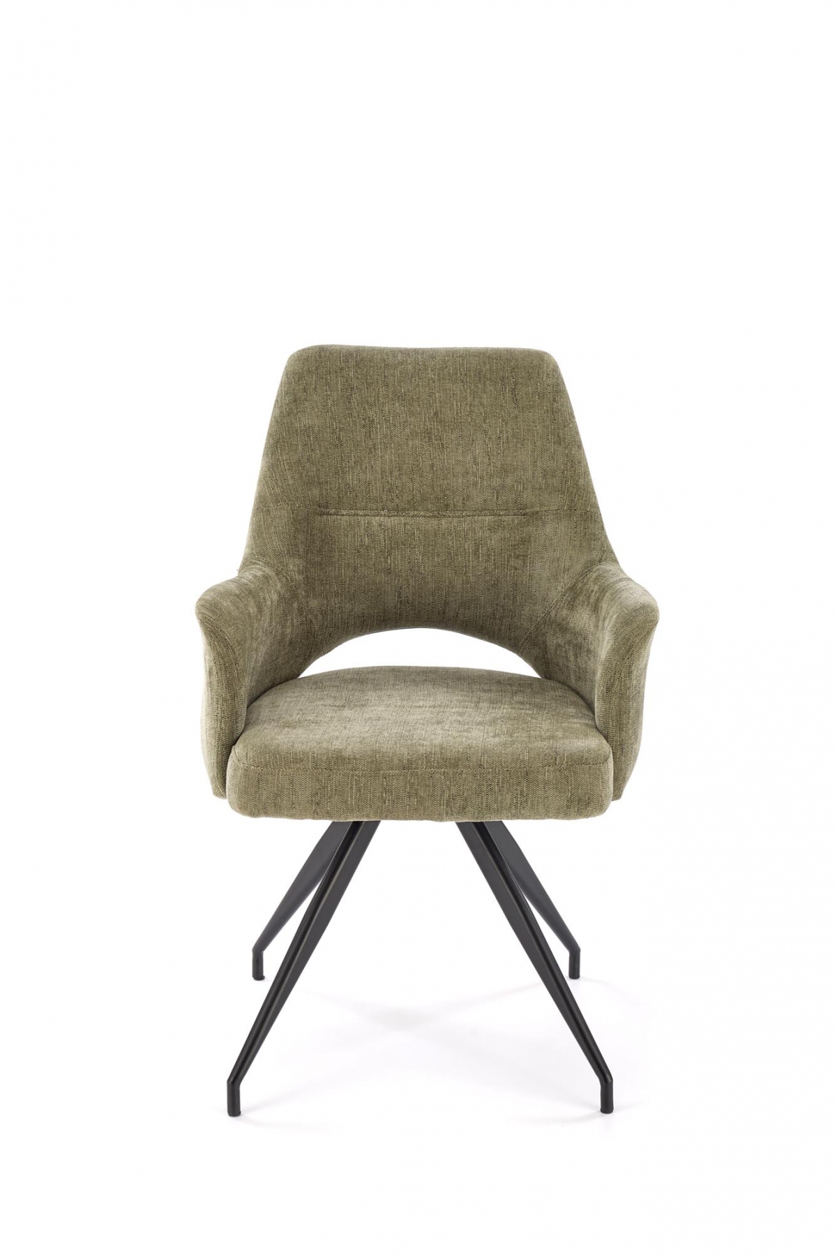 Otočné čalouněné křeslo Rivo - olivová Odin 77 židle čalouněné Rivo obrotowy - šenil oliwkowy Odin 77