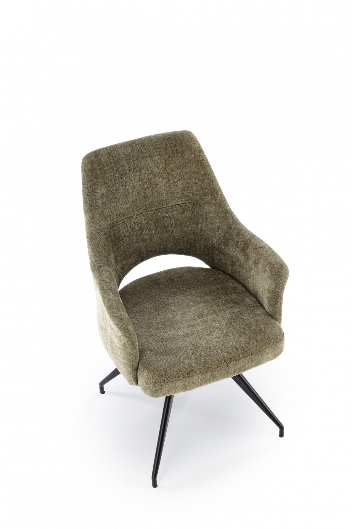 Otočné čalouněné křeslo Rivo - olivová Odin 77 židle čalouněné Rivo obrotowy - šenil oliwkowy Odin 77