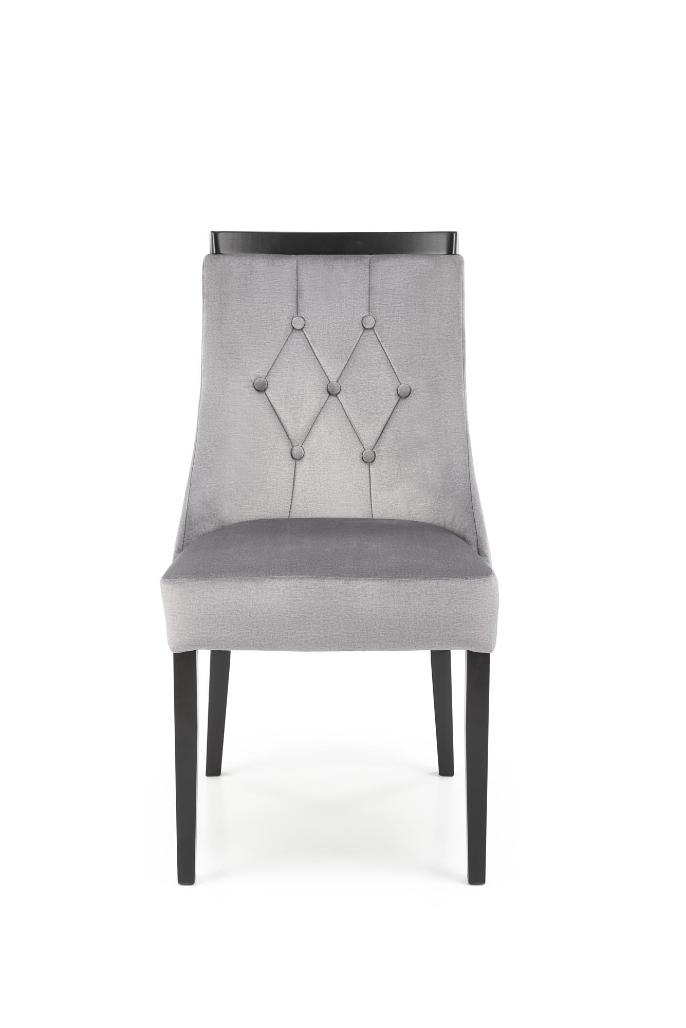 ROYAL szék - fekete / csap: MONOLITH 85 (hamu) Židle čalouněné royal - Fekete / popel