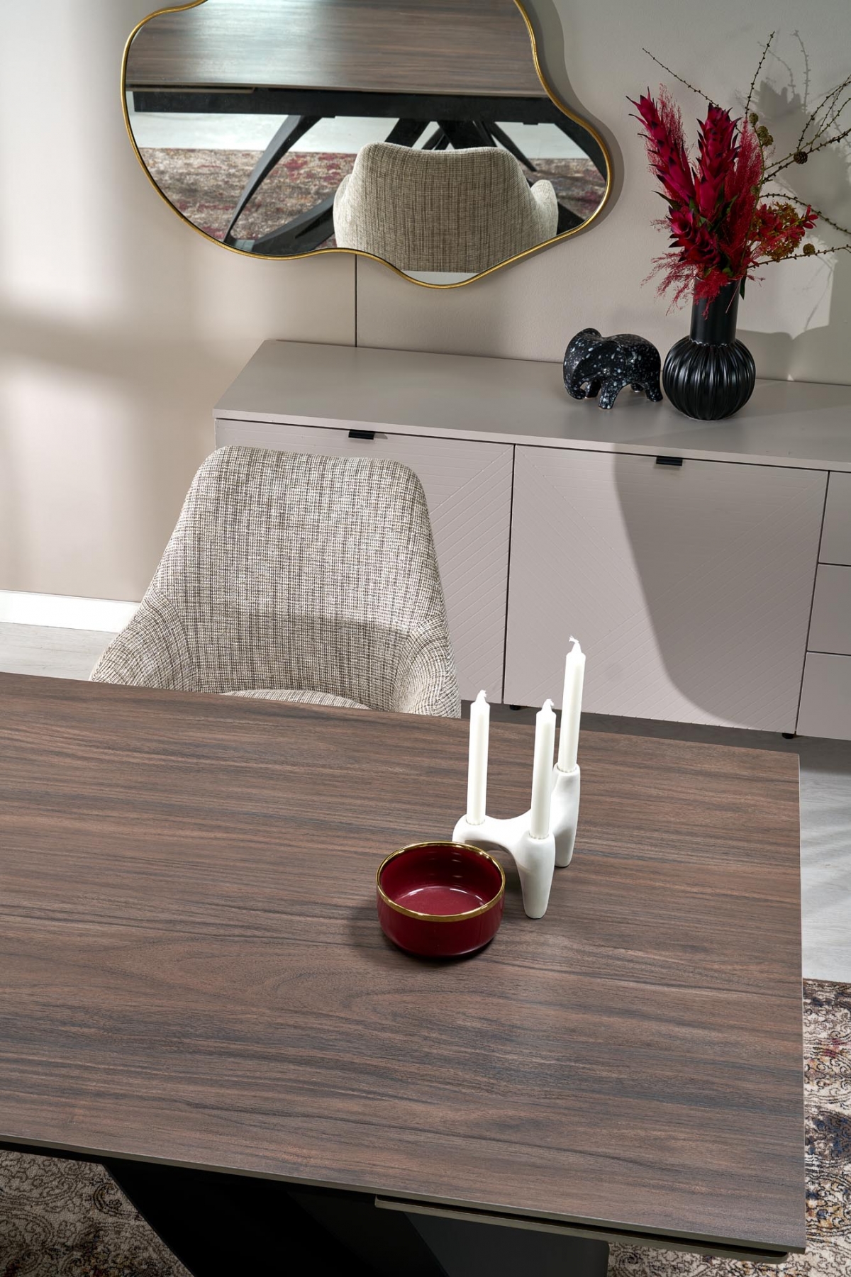 Otočná čalouněná židle Volaro - béžová / černé nožky židle čalouněné Volaro obrotowe - béžová / Nohy černá