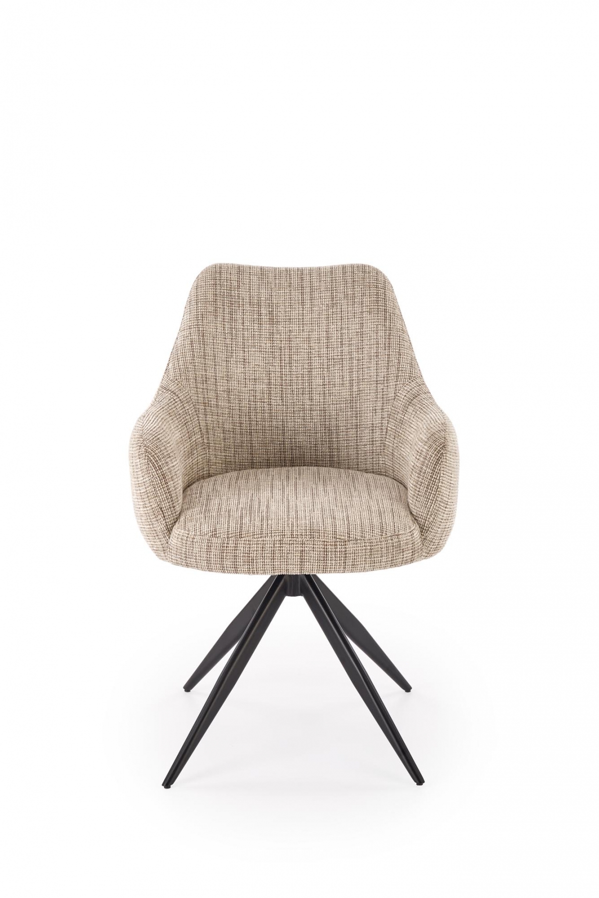 Otočná čalouněná židle Volaro - béžová / černé nožky židle čalouněné Volaro obrotowe - béžová / Nohy černá