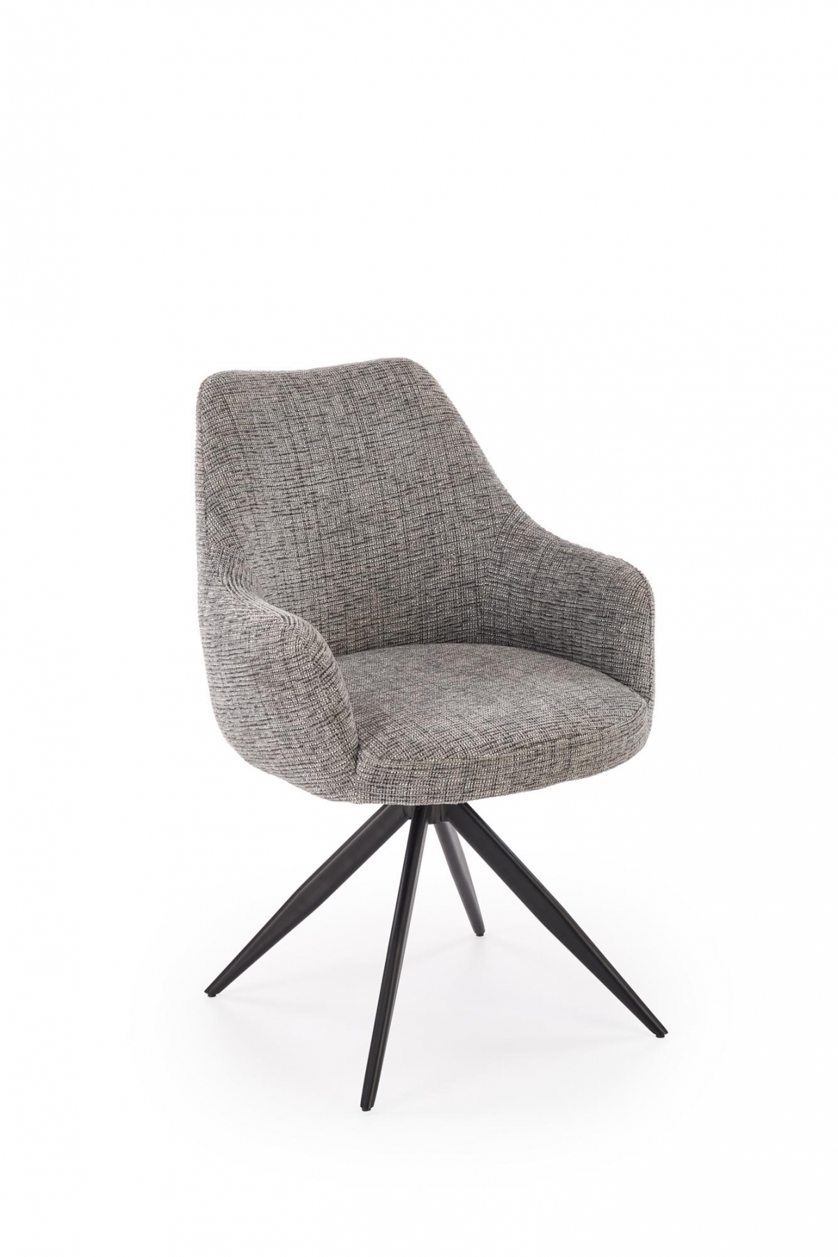 Otočná čalouněná židle Volaro - šedá / černé nožky židle čalouněné Volaro obrotowe - popelavá / Nohy černá