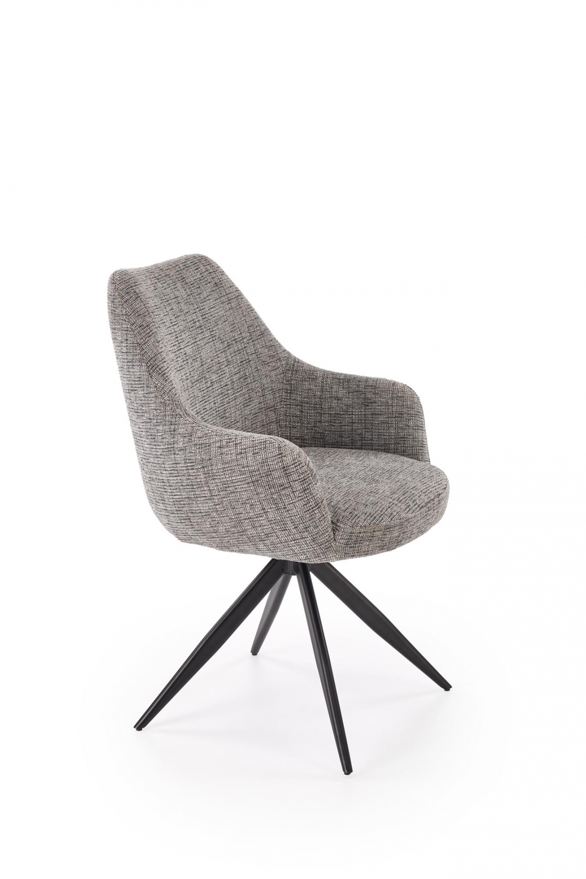 Otočná čalouněná židle Volaro - šedá / černé nožky židle čalouněné Volaro obrotowe - popelavá / Nohy černá