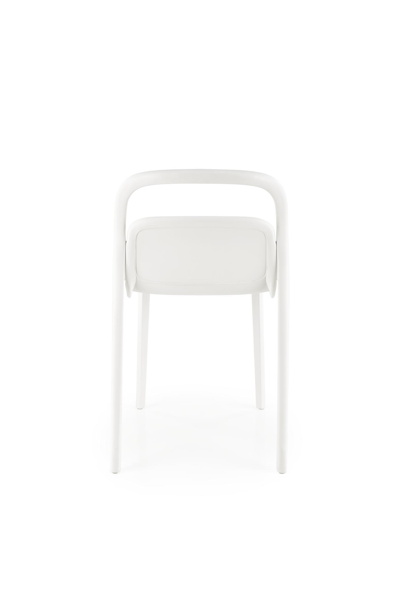 K490 Židle plastik Bílý (1p=4szt) židle z umělé hmoty k490 - Bílý