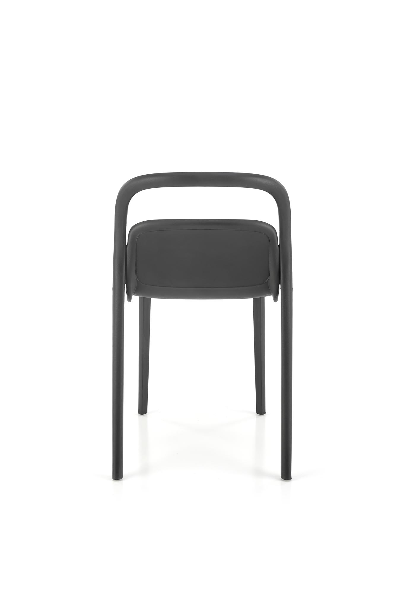 K490 Židle plastik Černý(1p=4szt) židle z umělé hmoty k490 - Černý