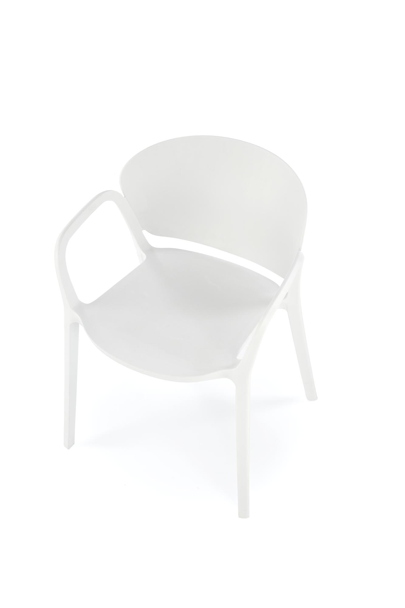 K491 Židle plastik Bílý (1p=4szt) Židle z tworzywa sztucznego k491 - Bílý