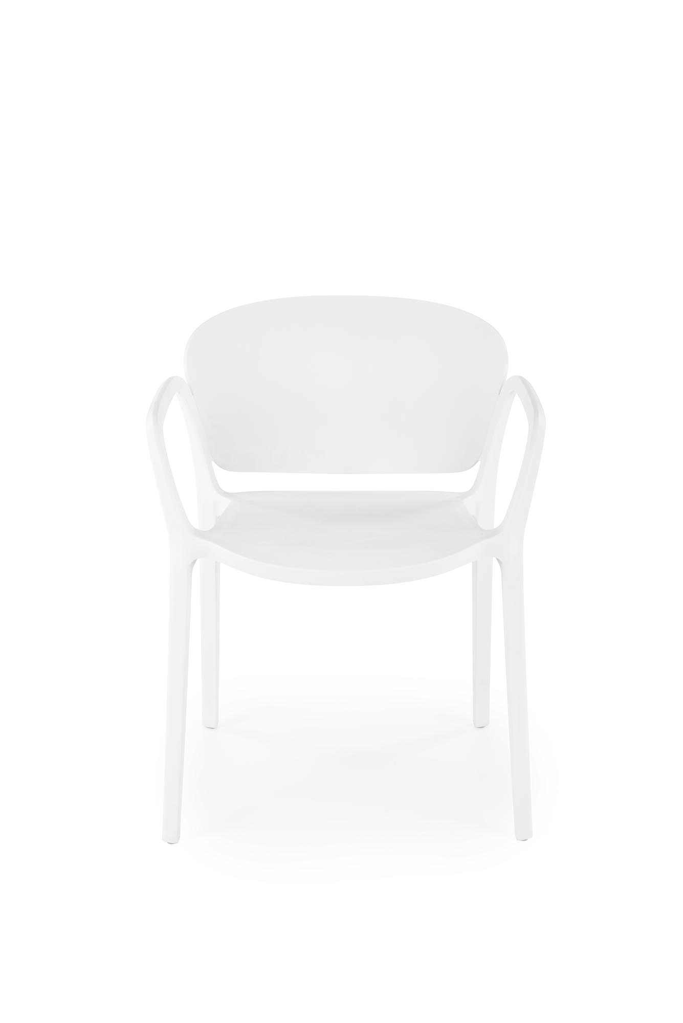 K491 Židle plastik Bílý (1p=4szt) židle z umělé hmoty k491 - Bílý