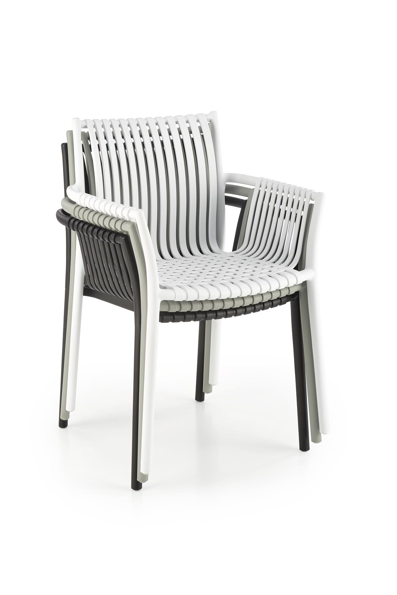 K492 Židle Bílý (1p=4szt) židle z umělé hmoty k492 - Bílý