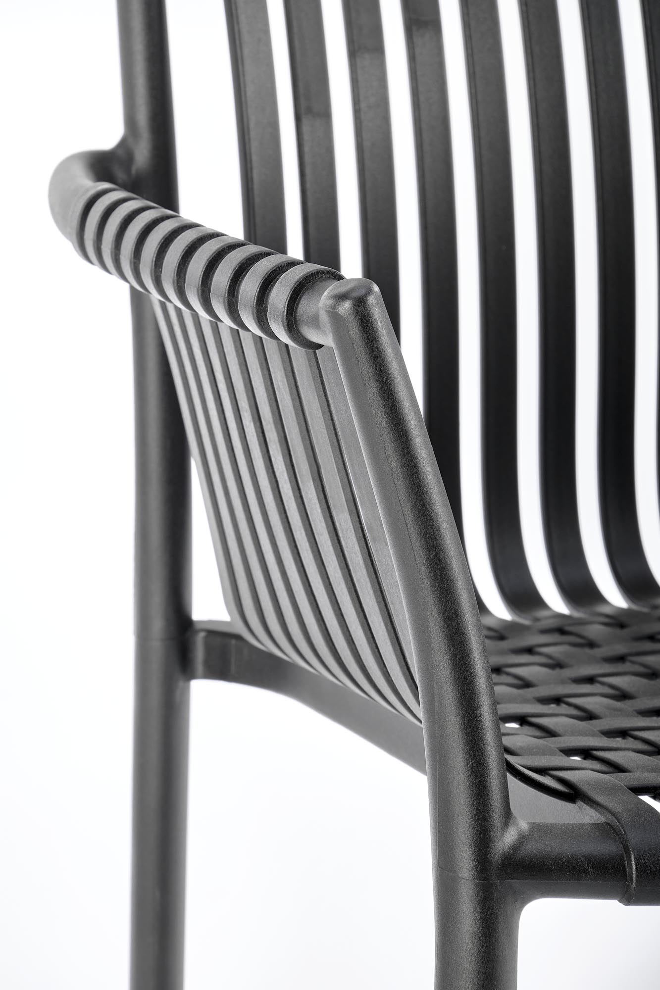 K492 Židle Černý (1p=4szt) židle z umělé hmoty k492 - Černý