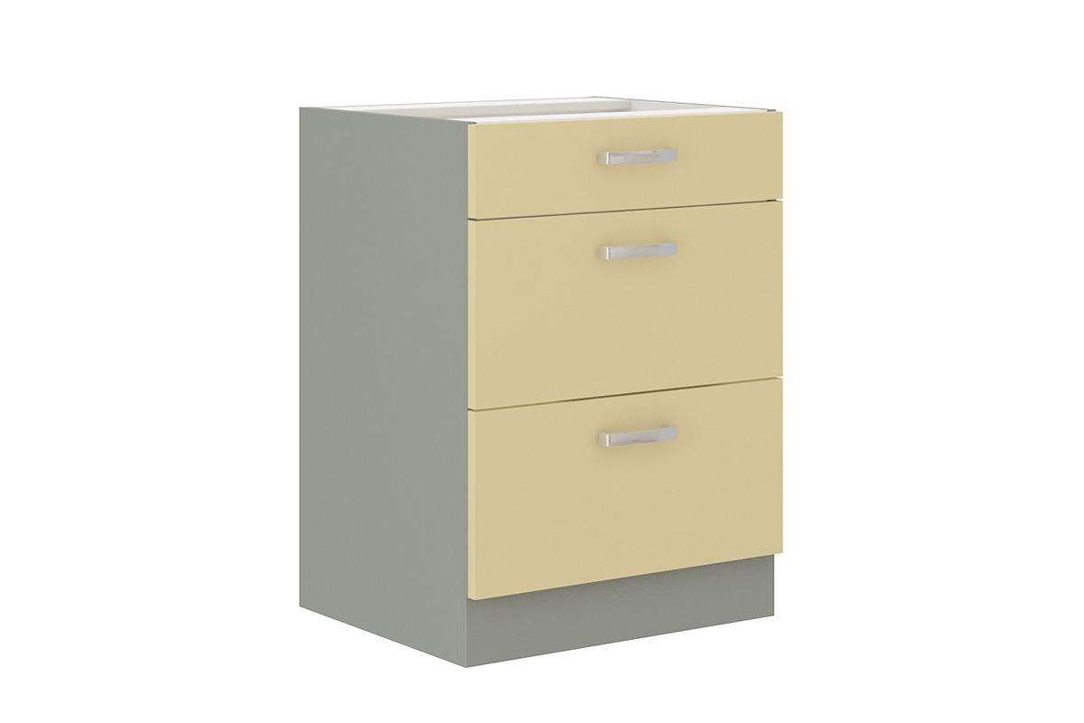 Dolní skříňka Karmen 60 D 3S BB se 3 zásuvkami Laon 60 D 3S BB - Skříňka spodní s zásuvkami