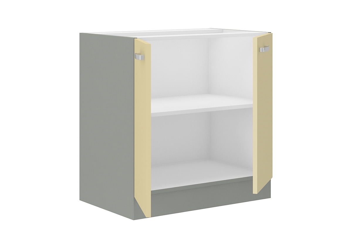 Dolná kuchynská skrinka Laon 80 D 2F BB Laon 80 D 2F BB - dolná skrinka dvojdverová - vnútro